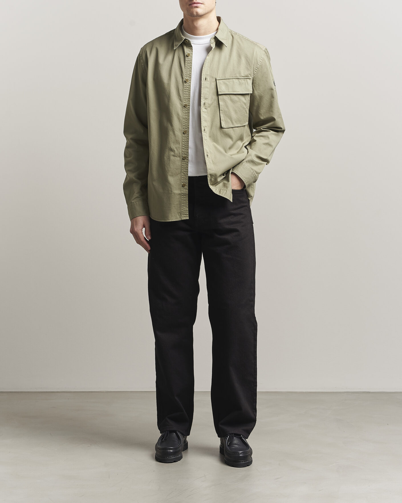 Herren | Hemden | Belstaff | Scale Pocket Shirt Fatigue Green