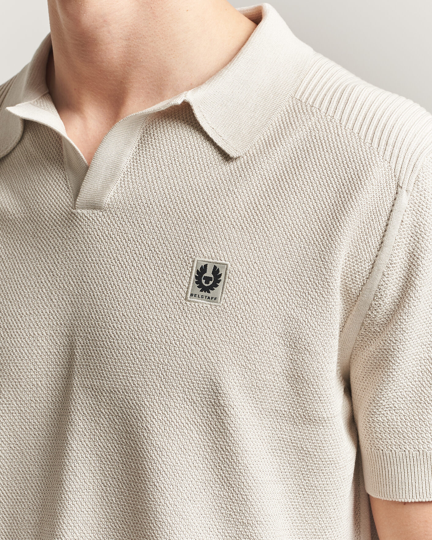 Herren | Poloshirts | Belstaff | Coast Knitted Polo Silver Birch