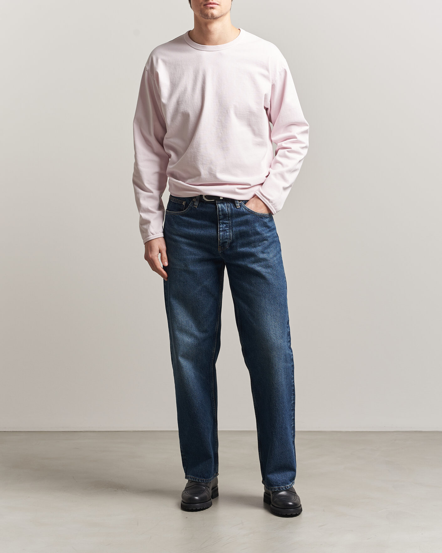 Herren | T-Shirts | Sunflower | Heavy Jersey Long Sleeve T-Shirt Pink