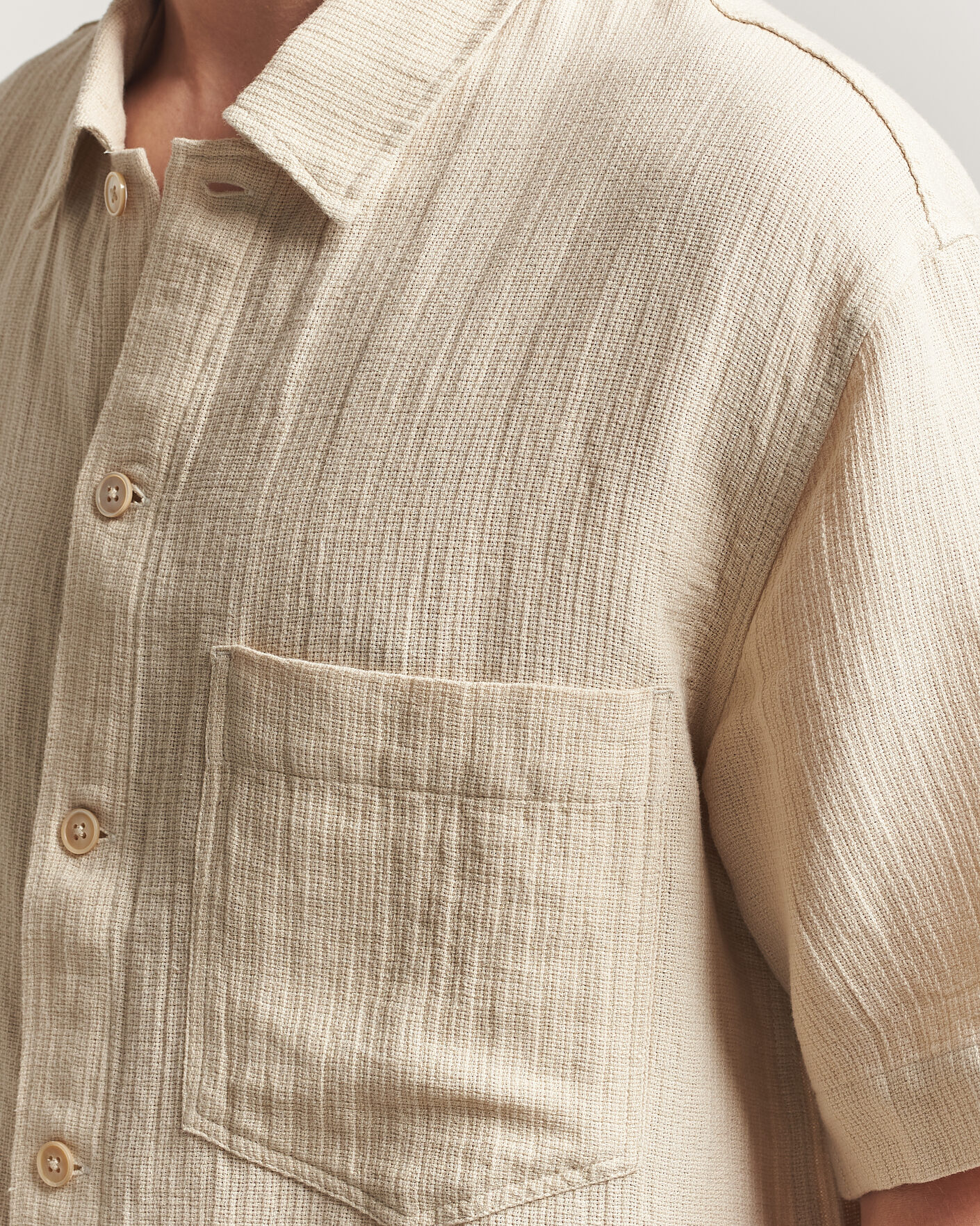 Herren | Hemden | Sunflower | Adam Short Sleeve Shirt Off White