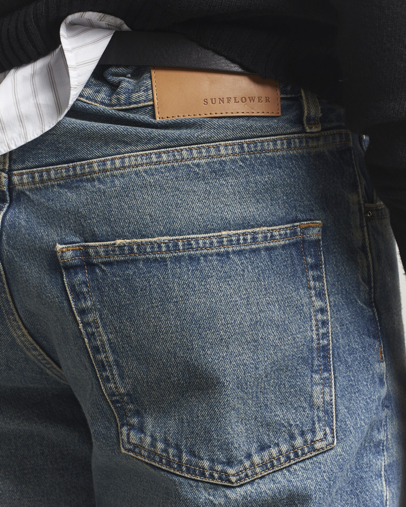 Herren | Jeans | Sunflower | Loose Jeans Dark Blue Vintage