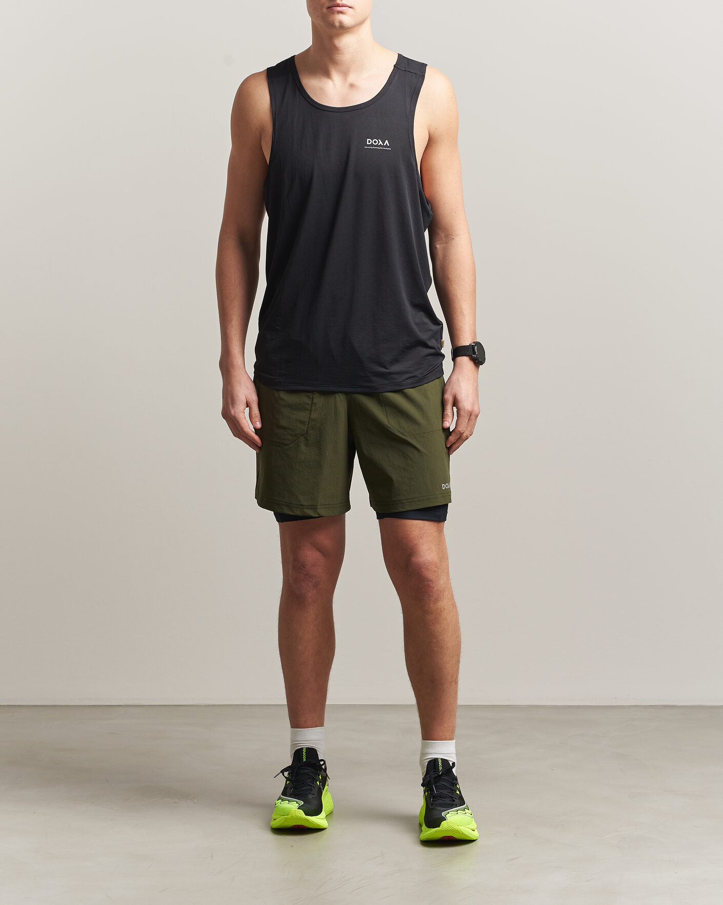 Herren | T-Shirts | DOXA | Rerun Singlet Black