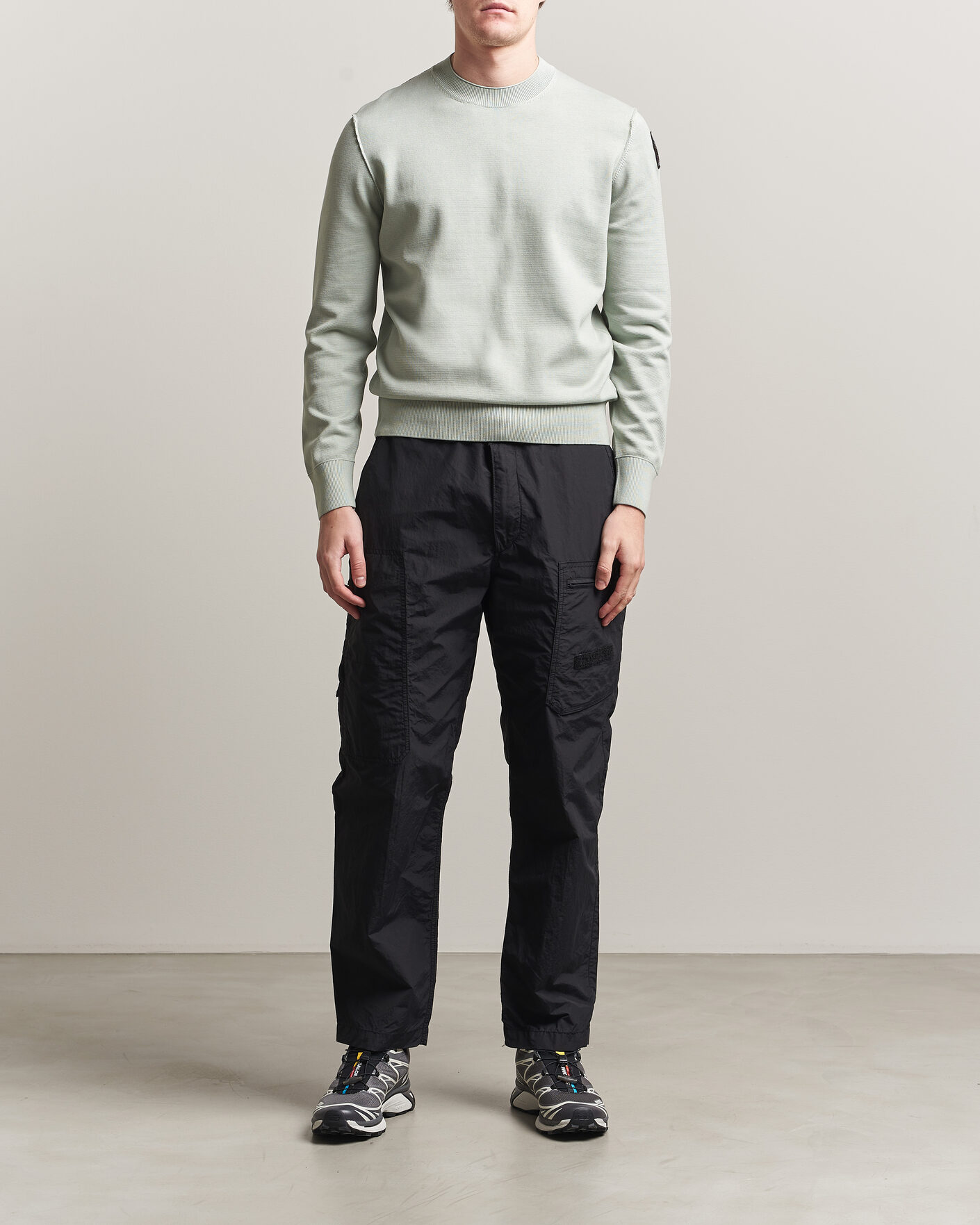 Herren | Pullover | Parajumpers | Basic Braw Knitted Sweater Fresh Grey