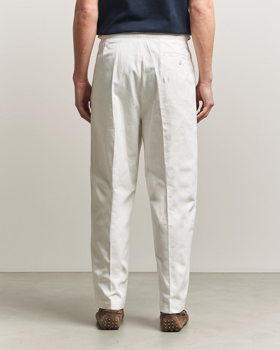 Herren | Hosen | Polo Ralph Lauren | Pleated Cotton Twill Chinos Deckwash White