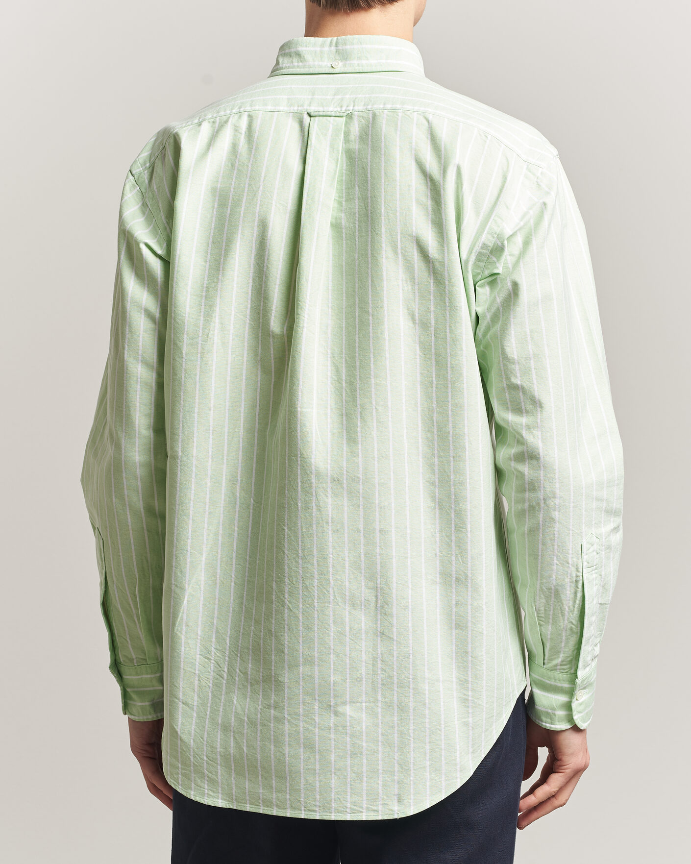Herren | Hemden | Kamakura Shirts | Vintage Ivy Oxford BD Shirt Green Blazer Stripe