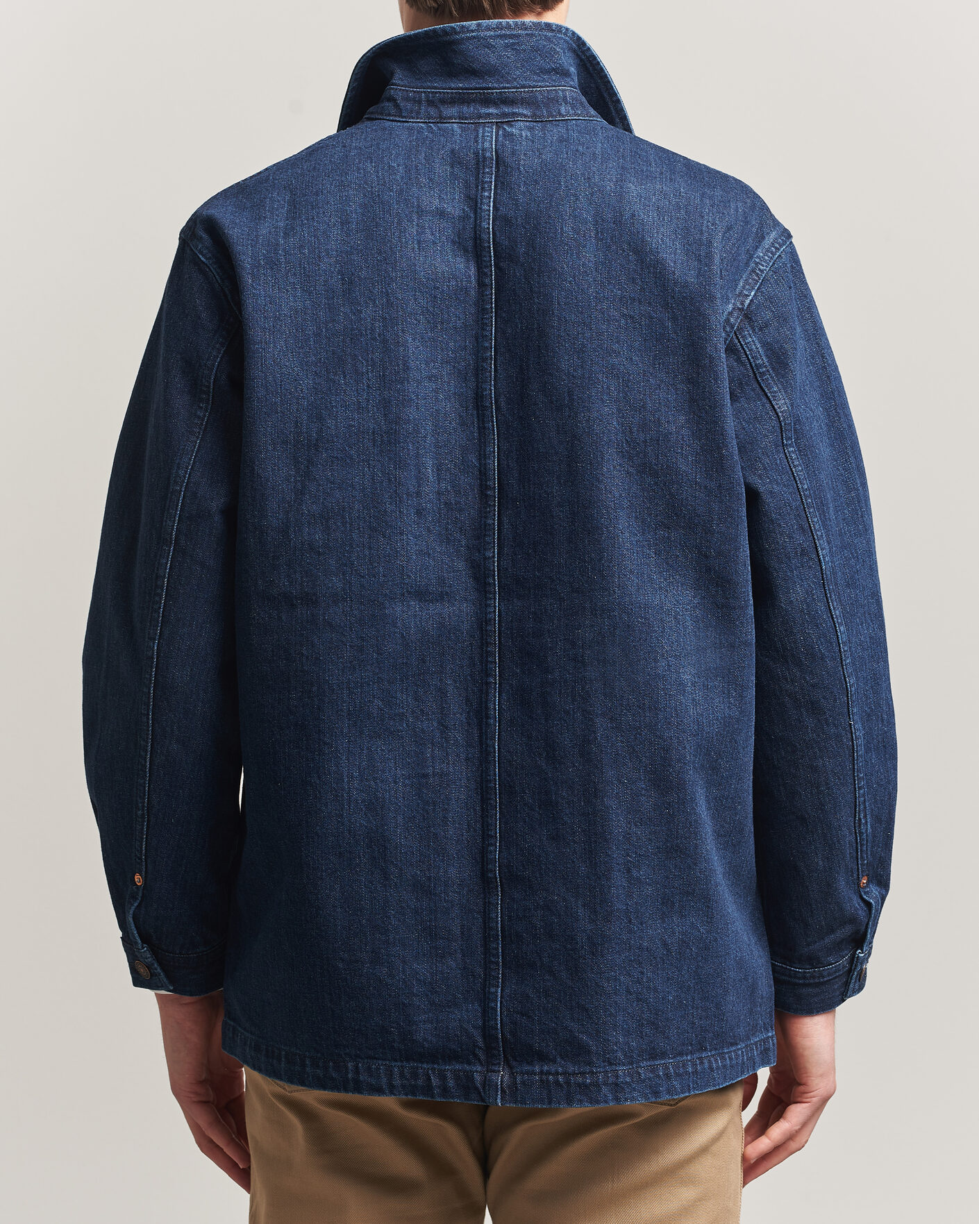 Herren | Jacken | Kamakura Shirts | French Work Jacket Dark Denim