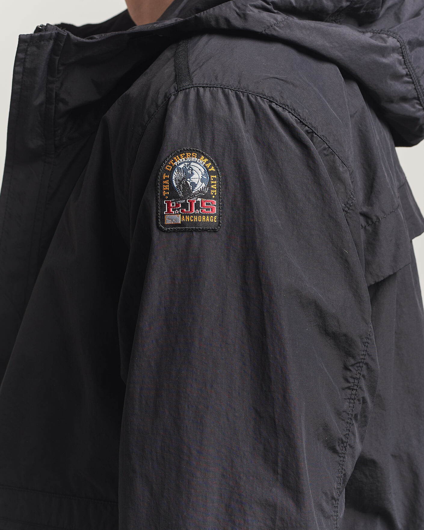Herren | Jacken | Parajumpers | Rube Smash Peached Nylon Hooded Jacket Black