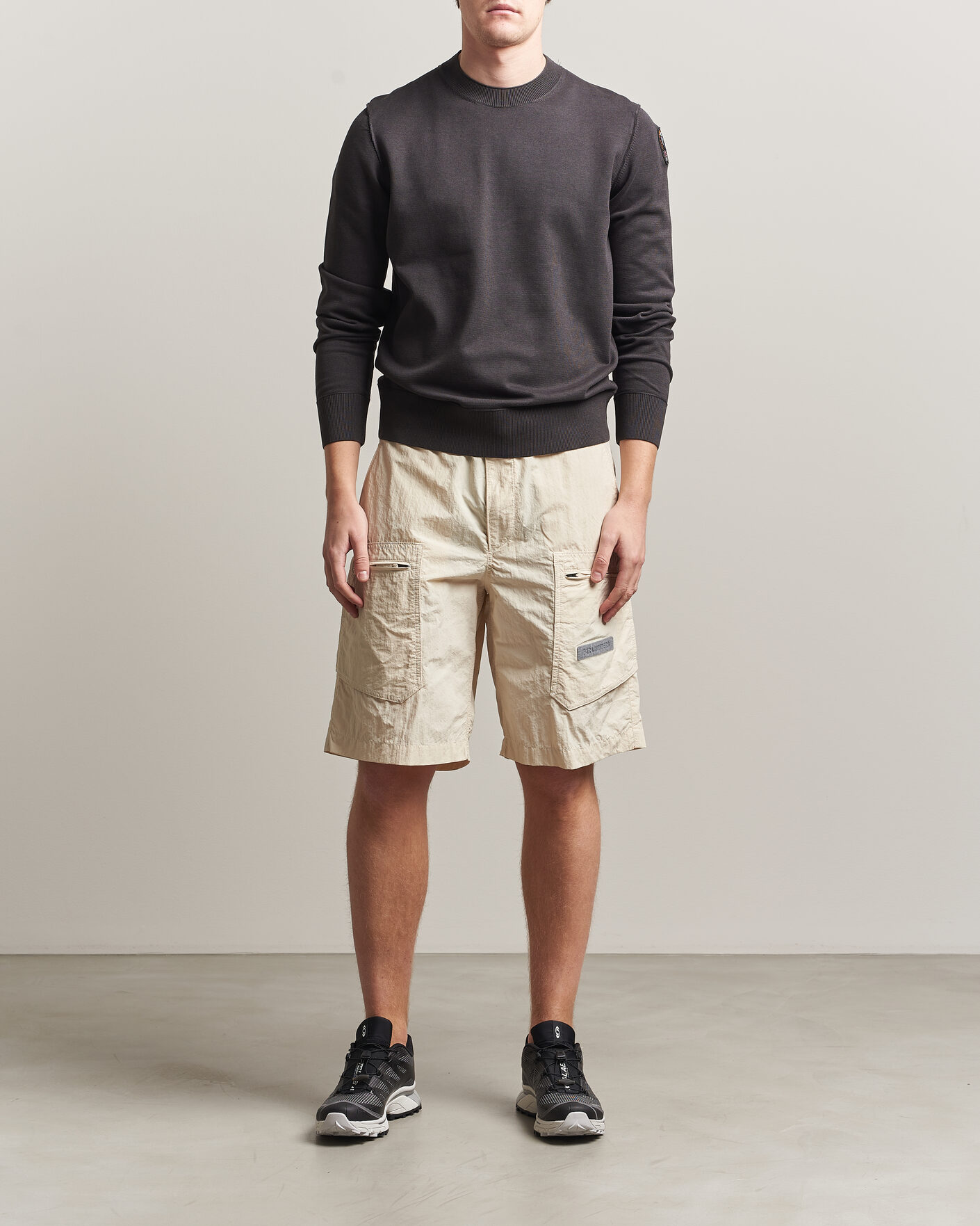 Herren | Shorts | Parajumpers | Lex Smash Peached Nylon Shorts Bone