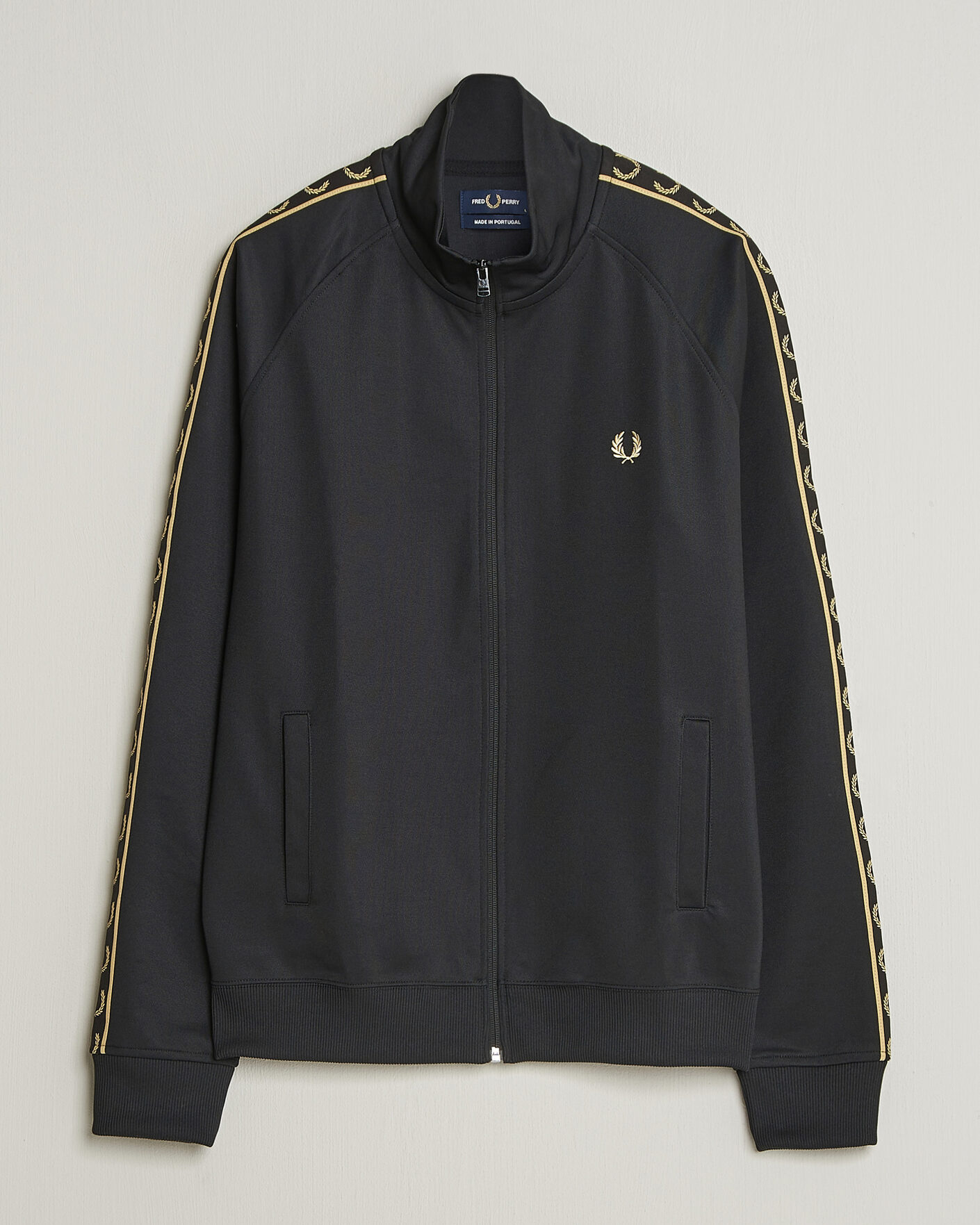 Herren | Pullover | Fred Perry | Taped Track Jacket Black