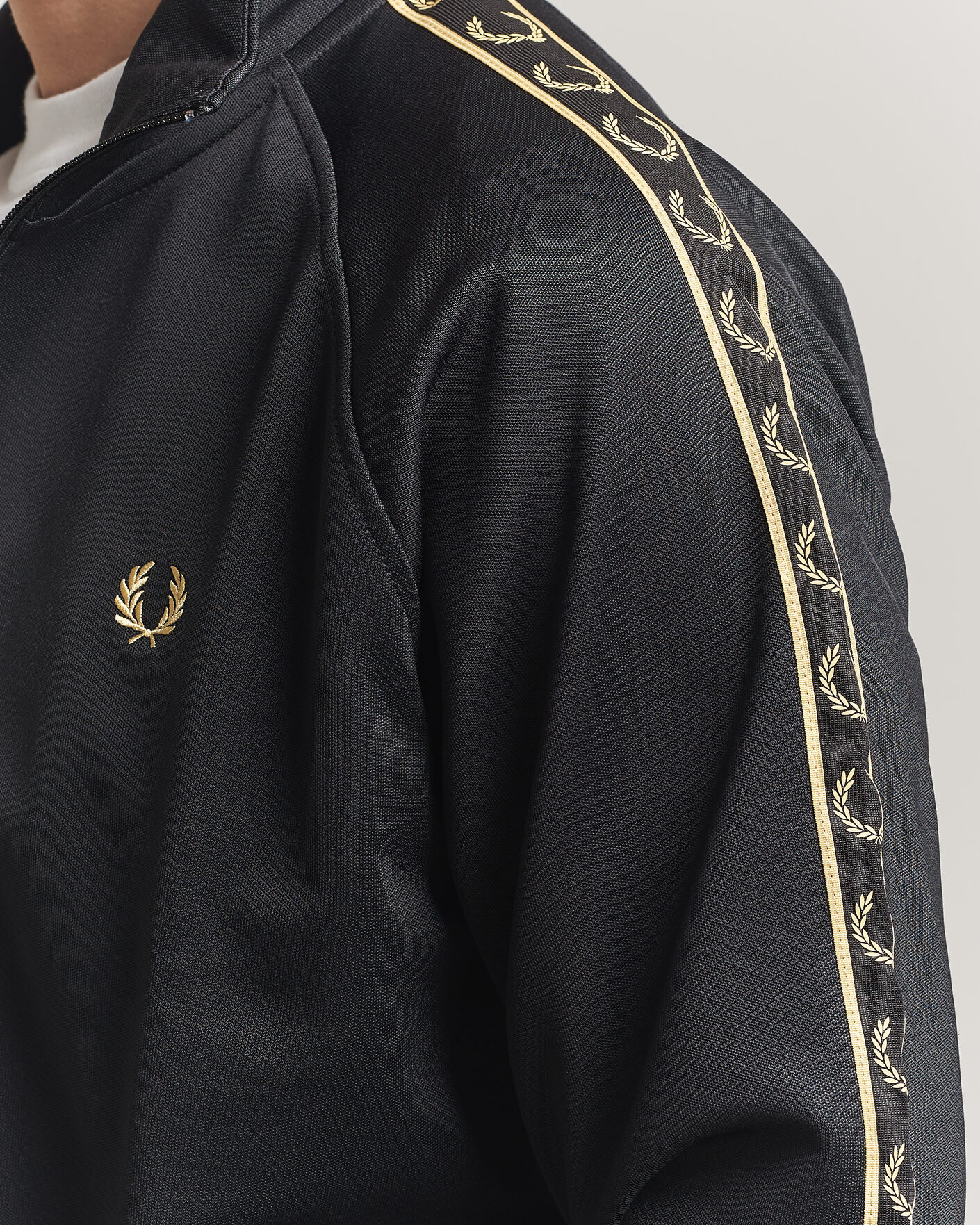 Herren | Pullover | Fred Perry | Taped Track Jacket Black