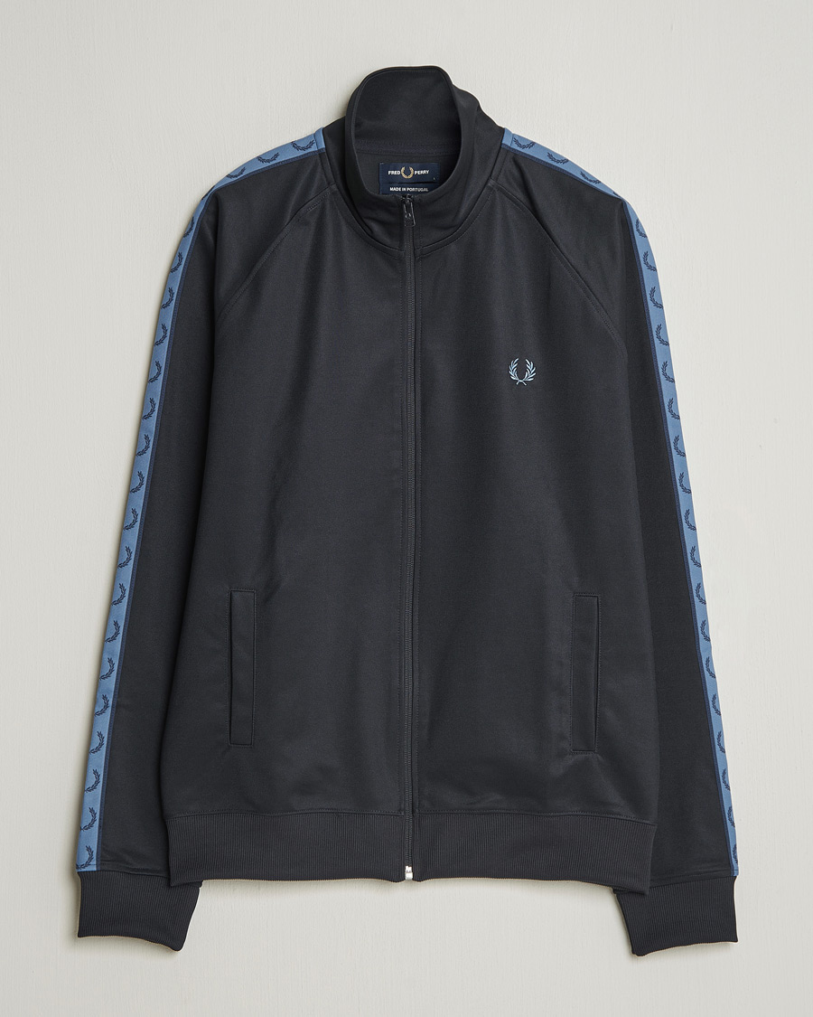 Herren | Pullover | Fred Perry | Taped Track Jacket Navy