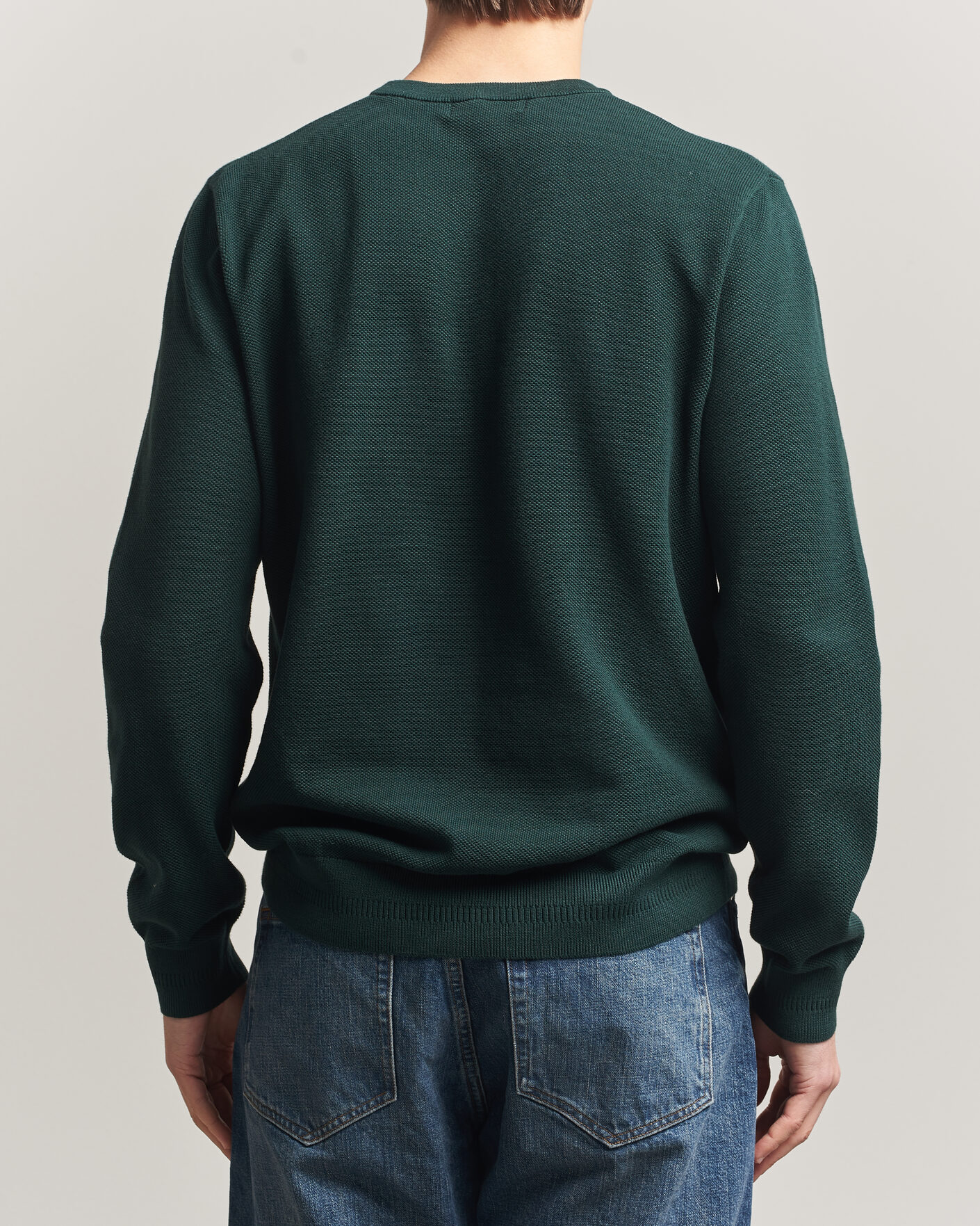 Herren | Pullover | Fred Perry | Piqué Stitched Sweater Grassroots Green