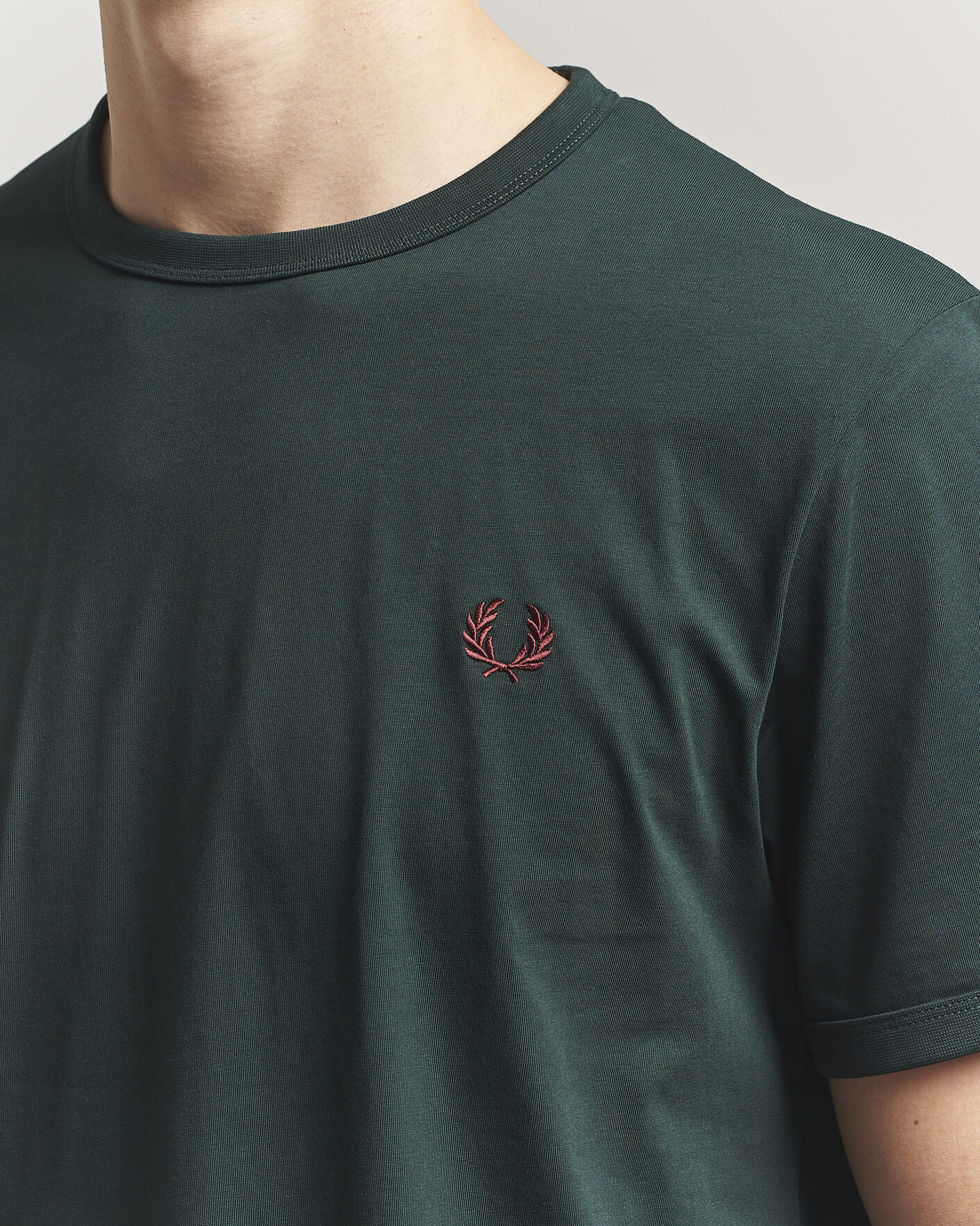 Herren | T-Shirts | Fred Perry | Ringer T-Shirt Grassroots Green