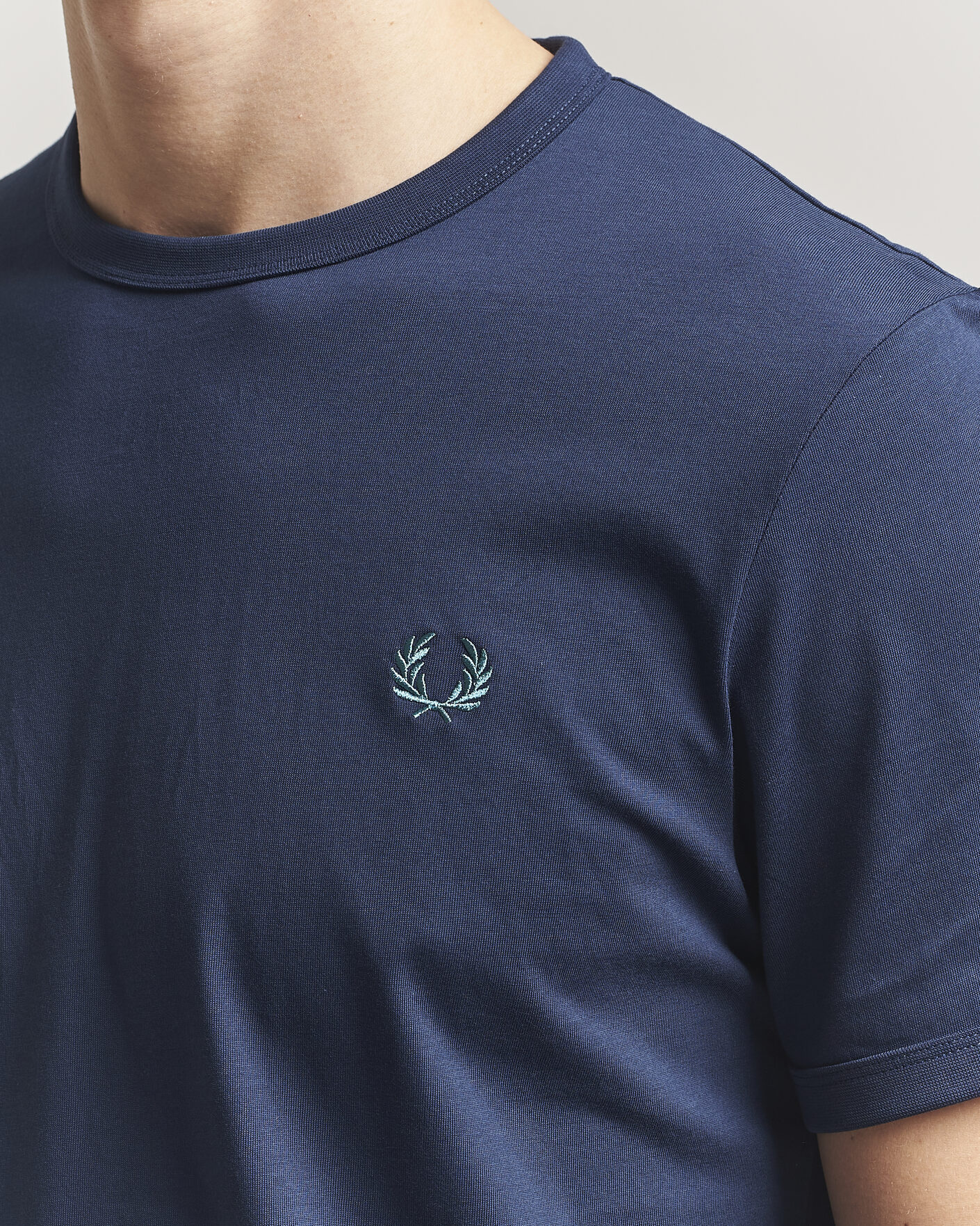 Herren | T-Shirts | Fred Perry | Ringer T-Shirt Tennis Blue