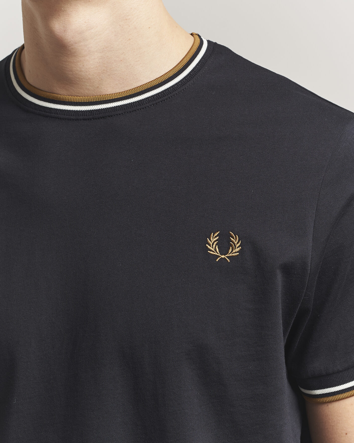 Herren | T-Shirts | Fred Perry | Twin Tipped T-Shirt Black
