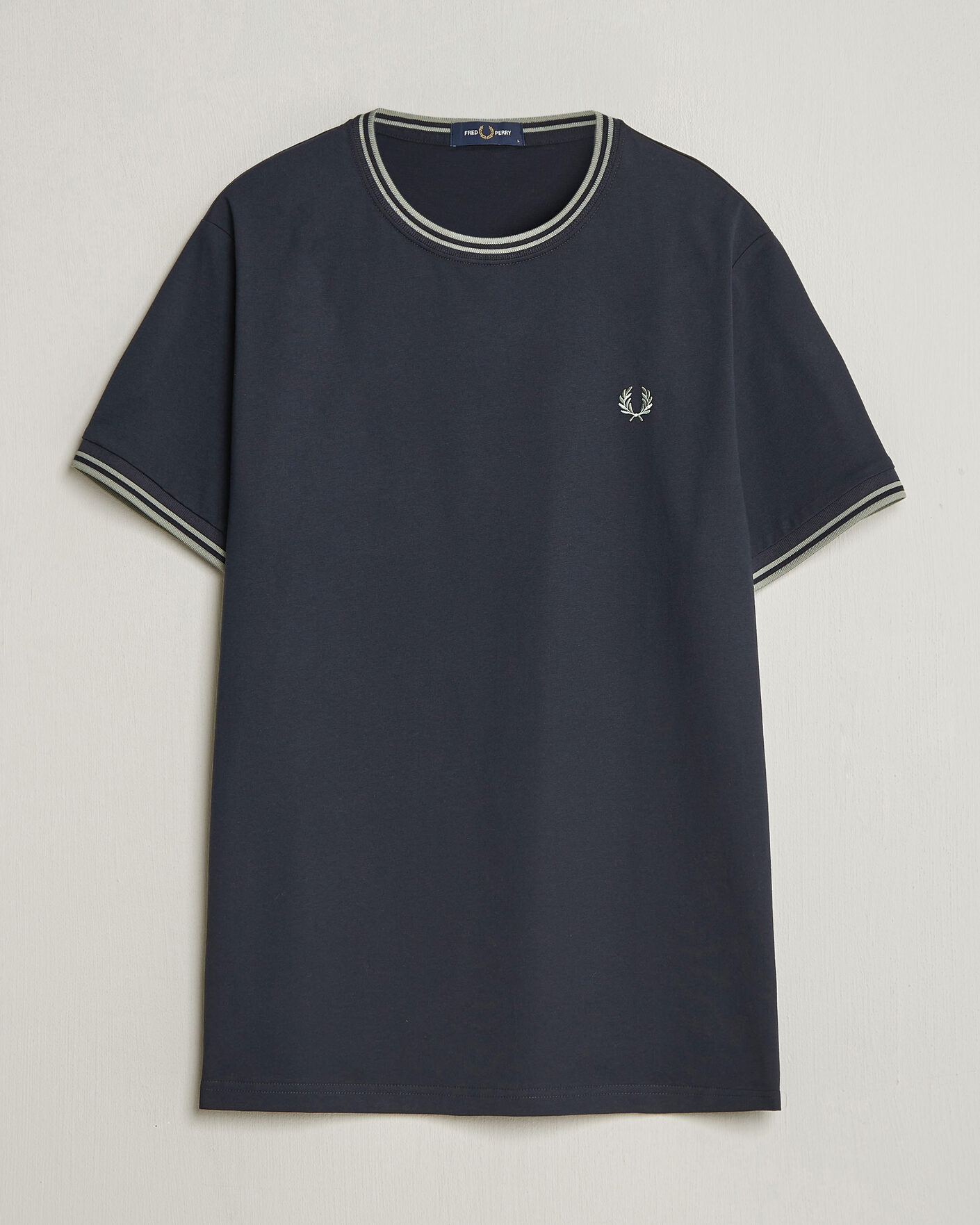 Herren | T-Shirts | Fred Perry | Twin Tipped T-Shirt Navy