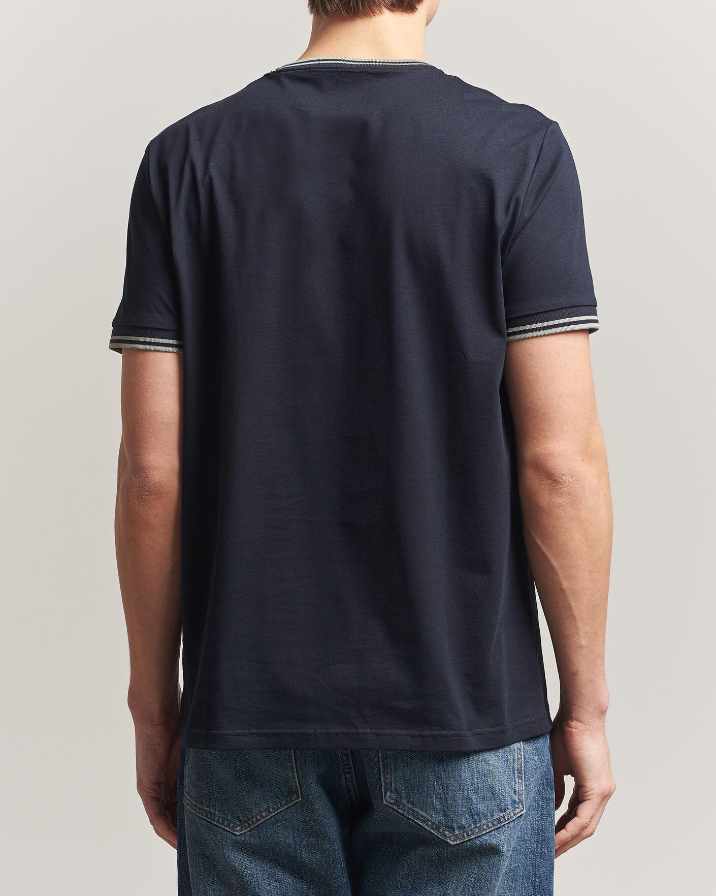 Herren | T-Shirts | Fred Perry | Twin Tipped T-Shirt Navy