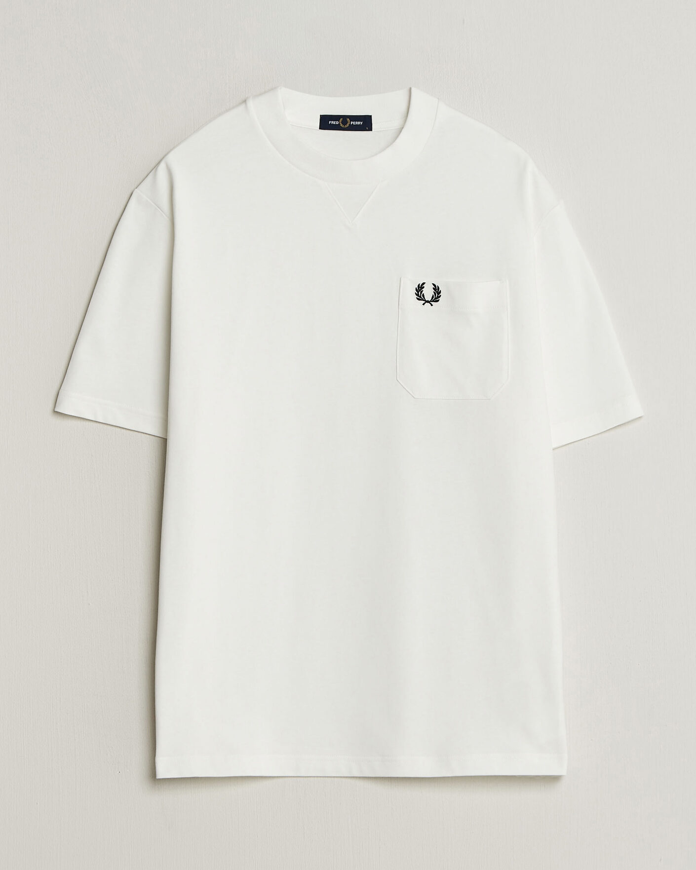 Herren | T-Shirts | Fred Perry | Heavy Pocket T-Shirt Snow White