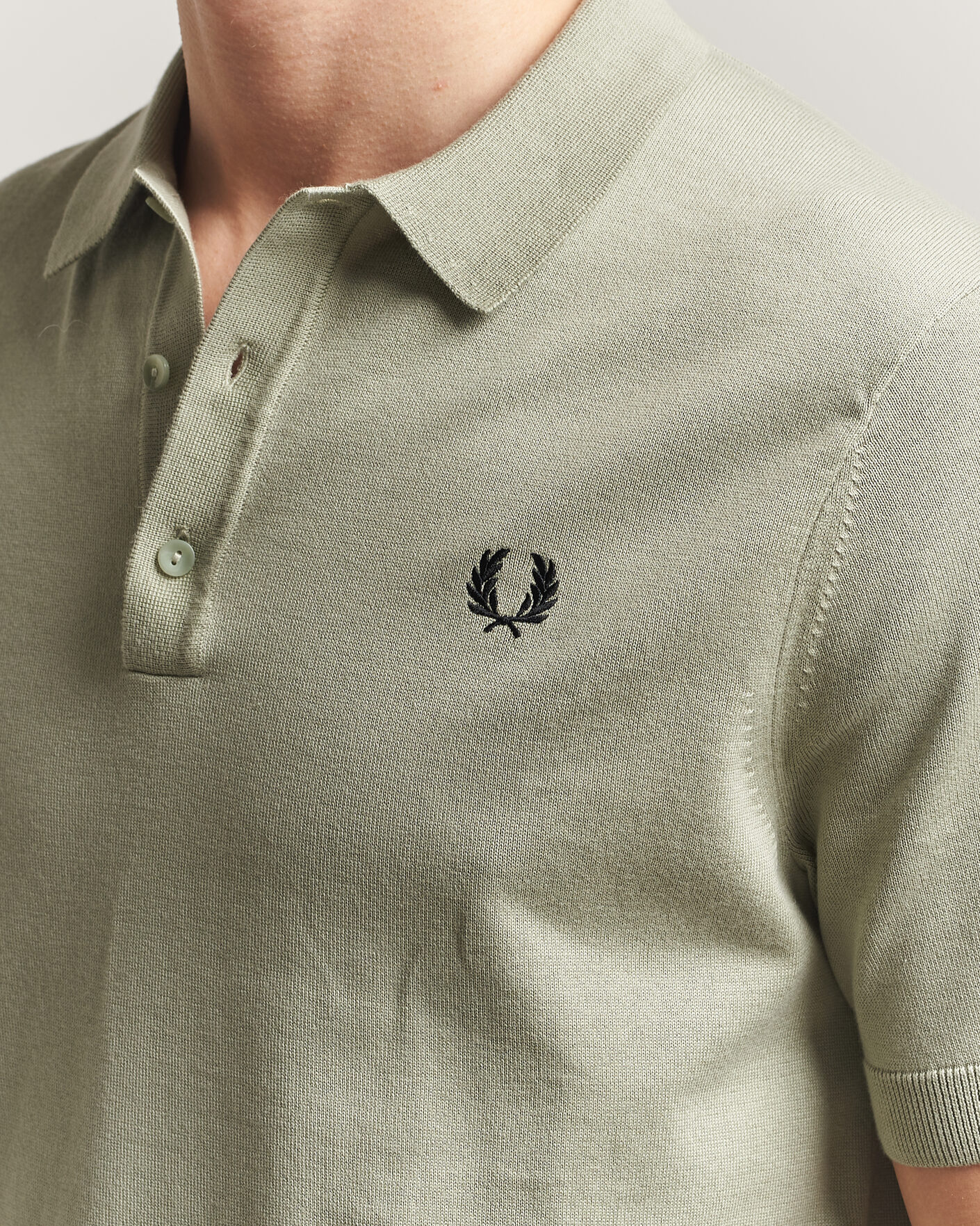 Herren | Poloshirts | Fred Perry | Cotton Knitted Polo Seagrass Green