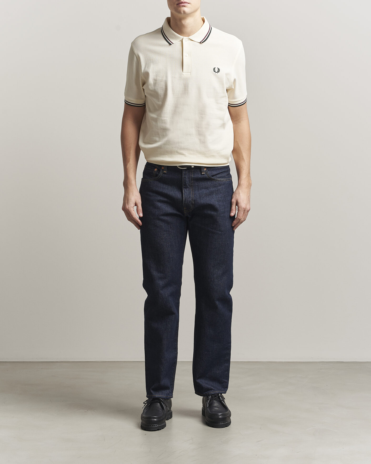Herren | Poloshirts | Fred Perry | Twin Tipped Polo Shirt Ecru