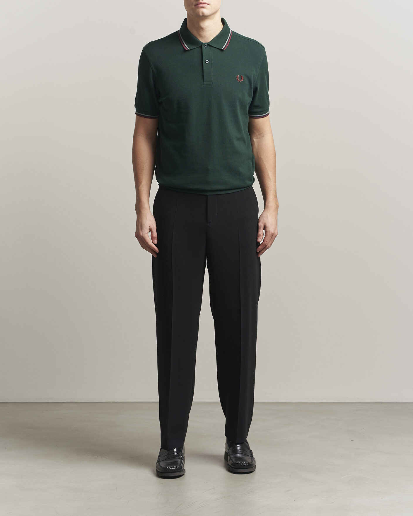 Herren | Poloshirts | Fred Perry | Twin Tipped Polo Shirt Grassroots Green