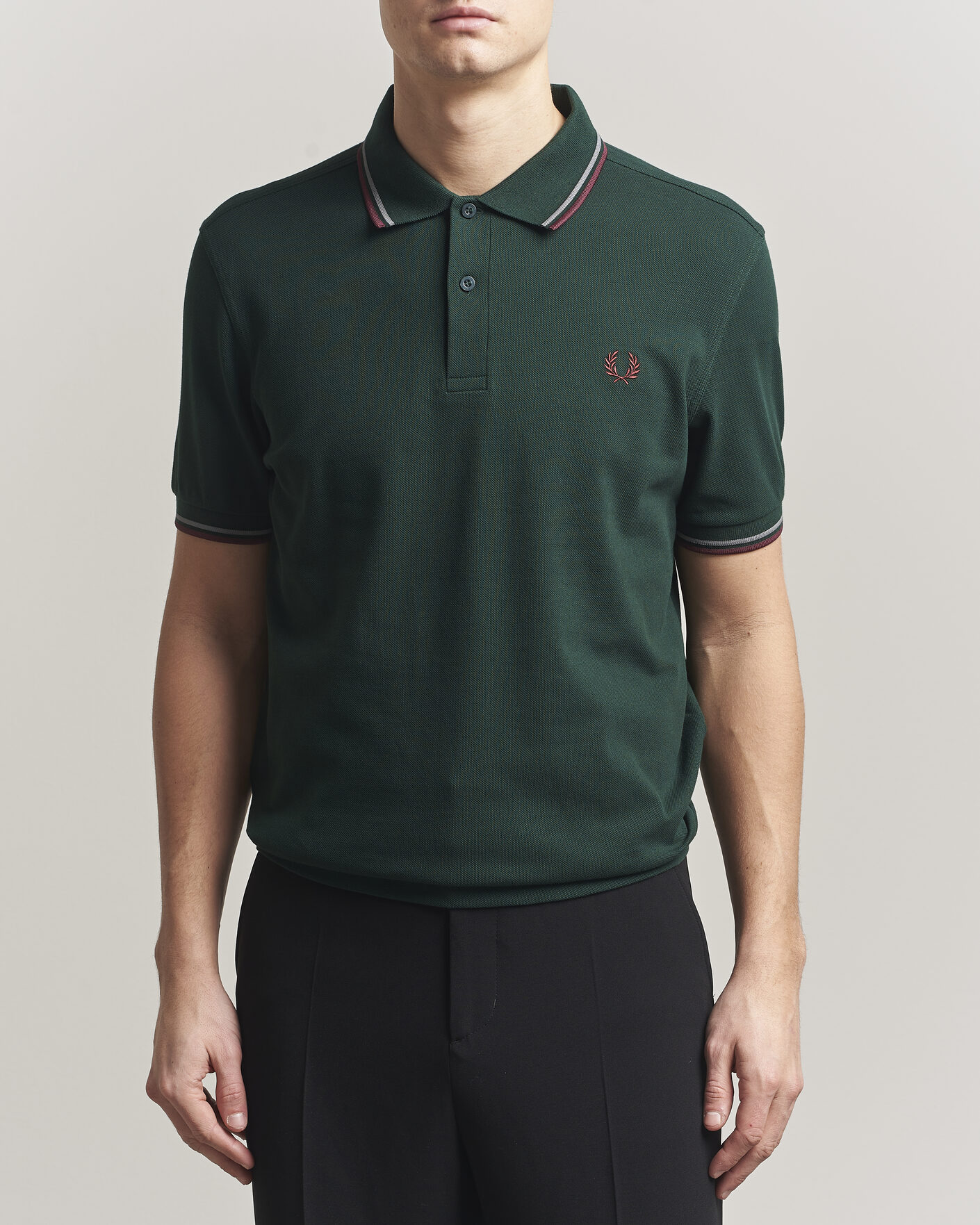 Herren | Poloshirts | Fred Perry | Twin Tipped Polo Shirt Grassroots Green