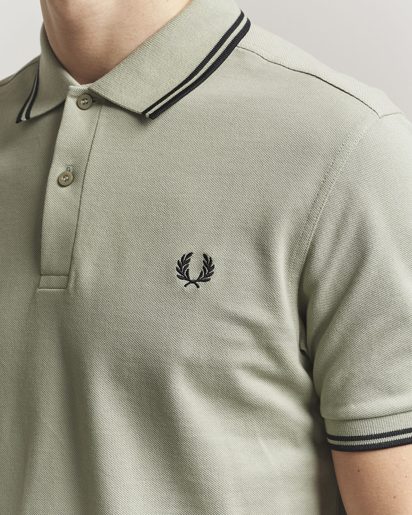 Herren | Poloshirts | Fred Perry | Twin Tipped Polo Shirt Seagrass Green