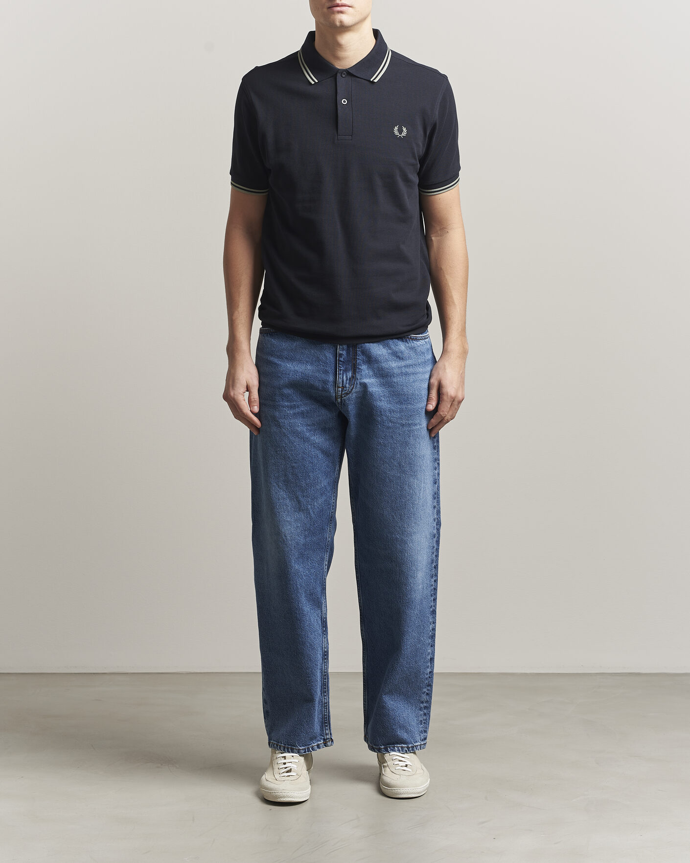 Herren | Poloshirts | Fred Perry | Twin Tipped Polo Shirt Navy