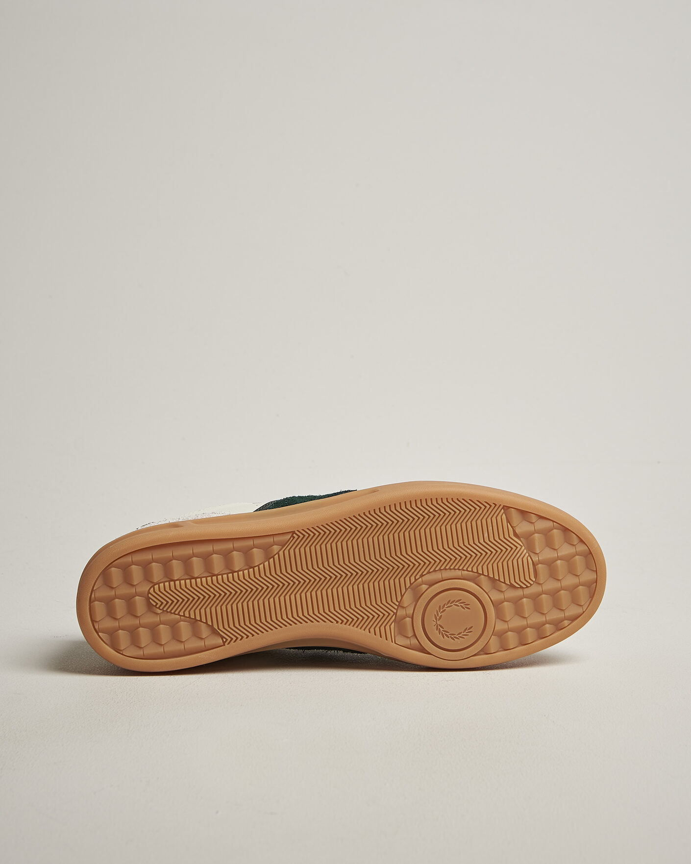 Herren | Sneaker | Fred Perry | B4 Leather/Suede Sneaker Light Ecru/Green