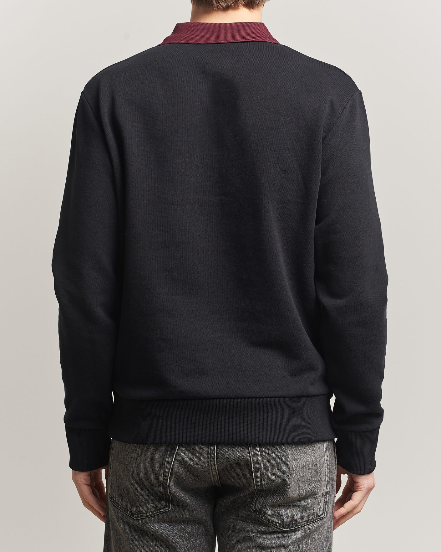 Herren | Pullover | Fred Perry | Embroidered Paneled Polo Sweater Black