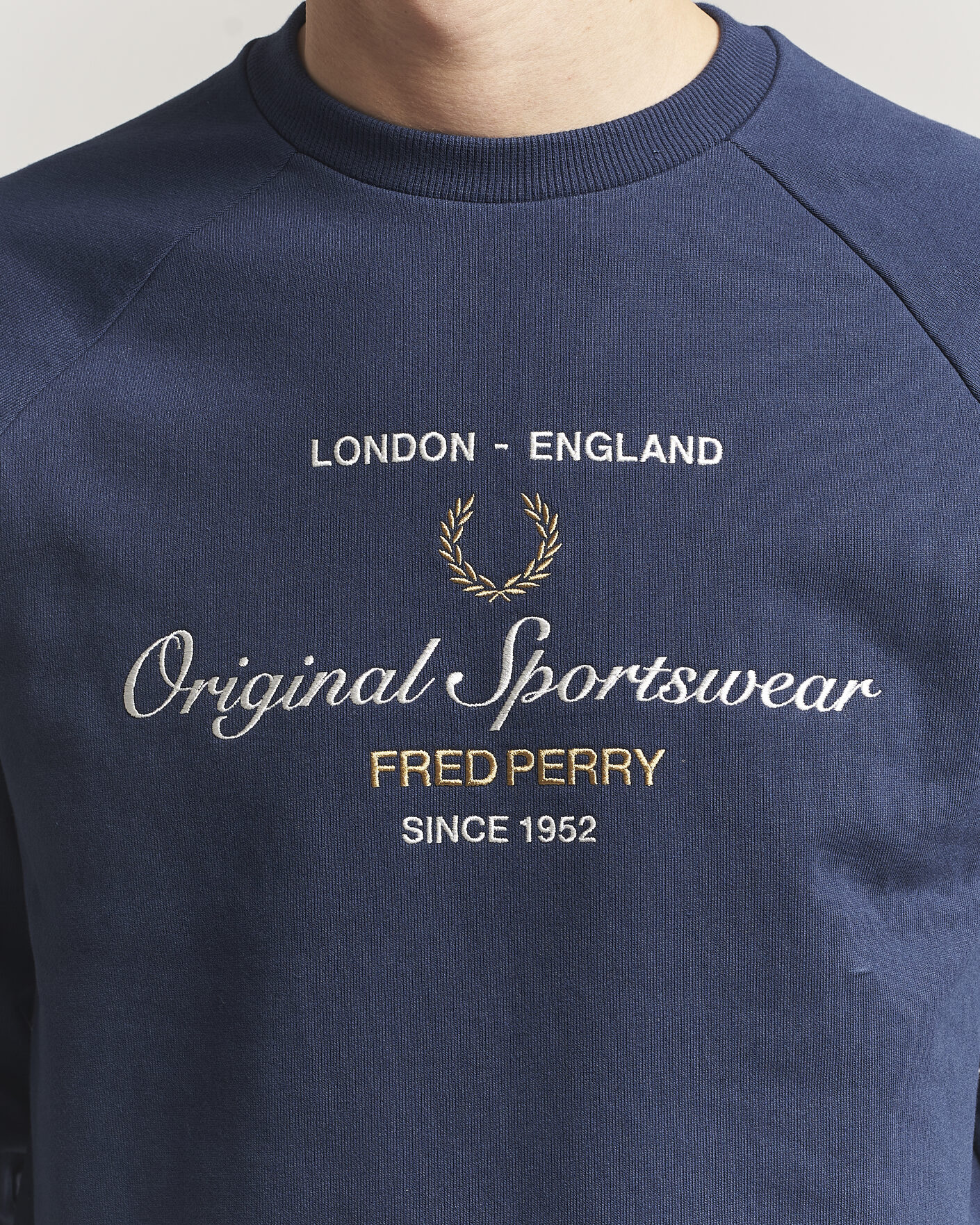 Herren | Pullover | Fred Perry | Original Sportswear Sweatshirt Tennis Blue