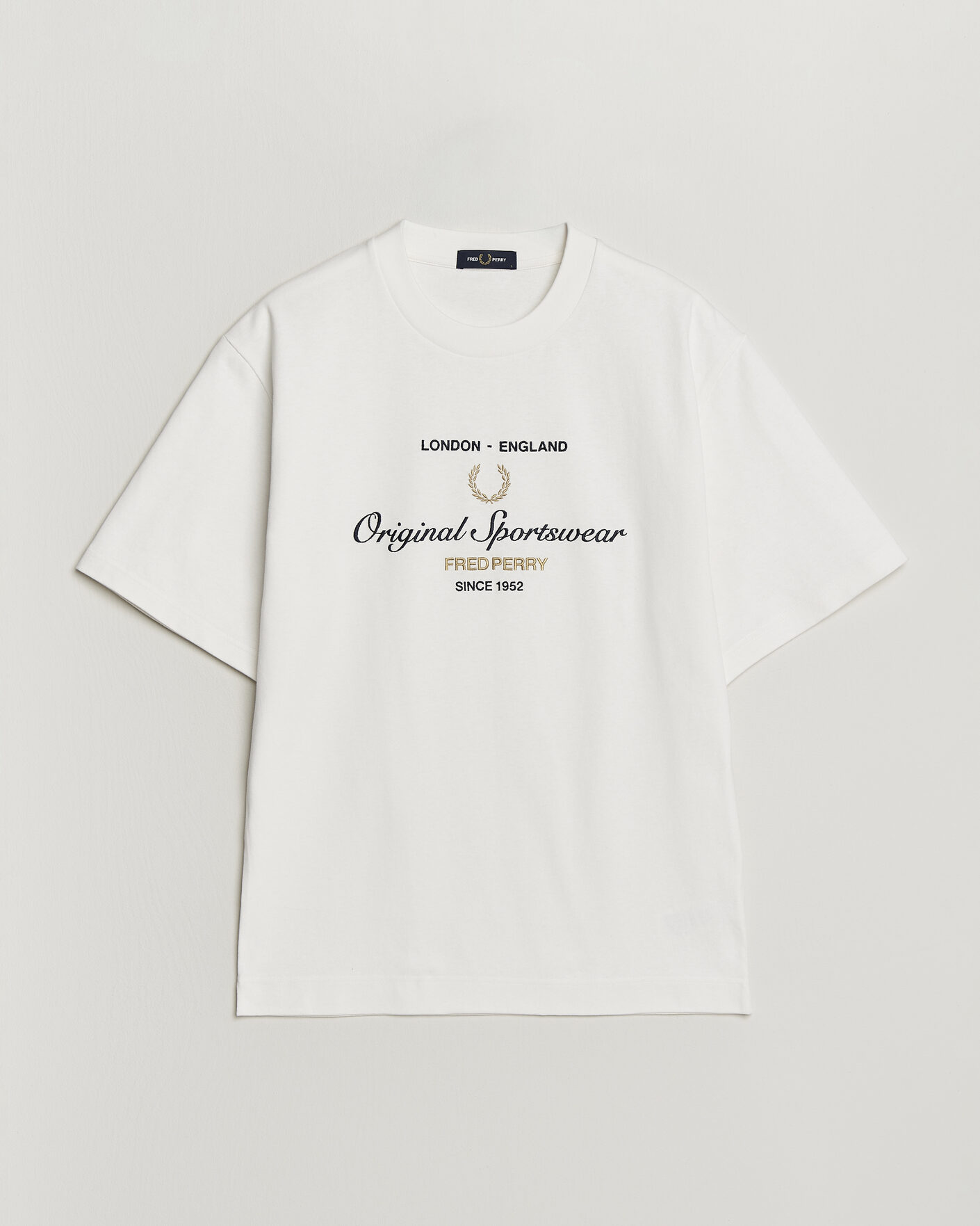 Herren | T-Shirts | Fred Perry | Original Sportswear T-Shirt Snow White