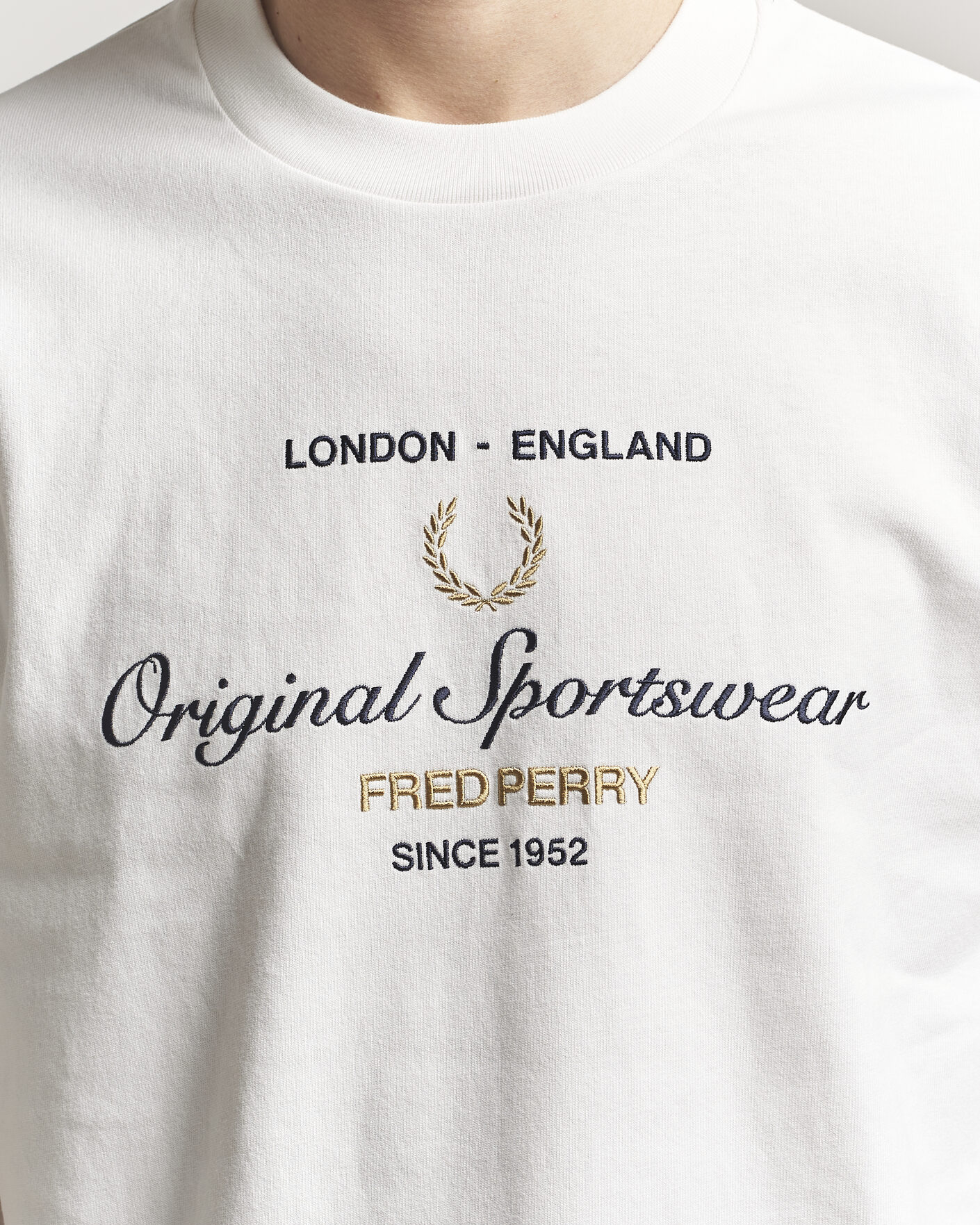 Herren | T-Shirts | Fred Perry | Original Sportswear T-Shirt Snow White