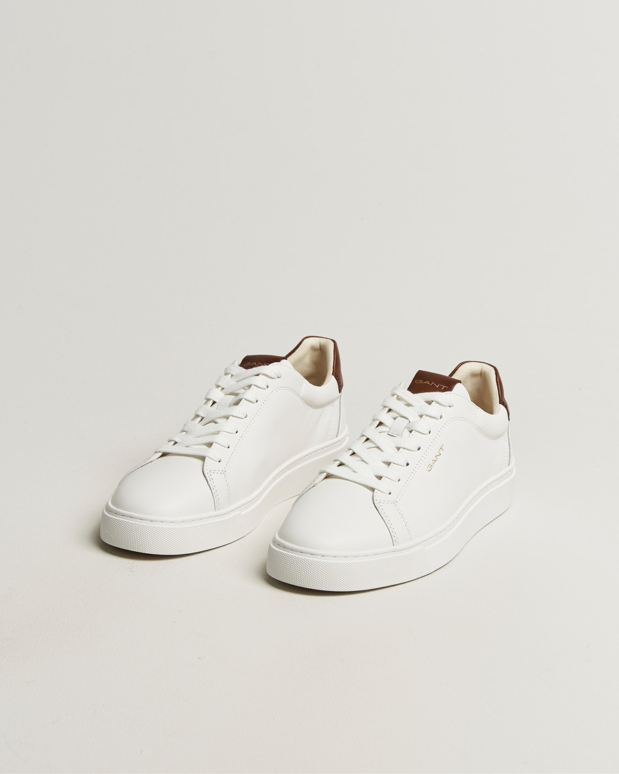 Herren | Sneaker | GANT | Mc Julien Leather Sneaker White/Dark Tan