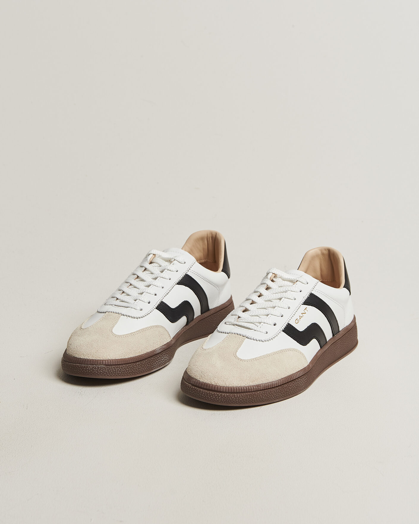 Herren | Sneaker | Gant | Cuzmo Leather/Suede Sneaker White/Black