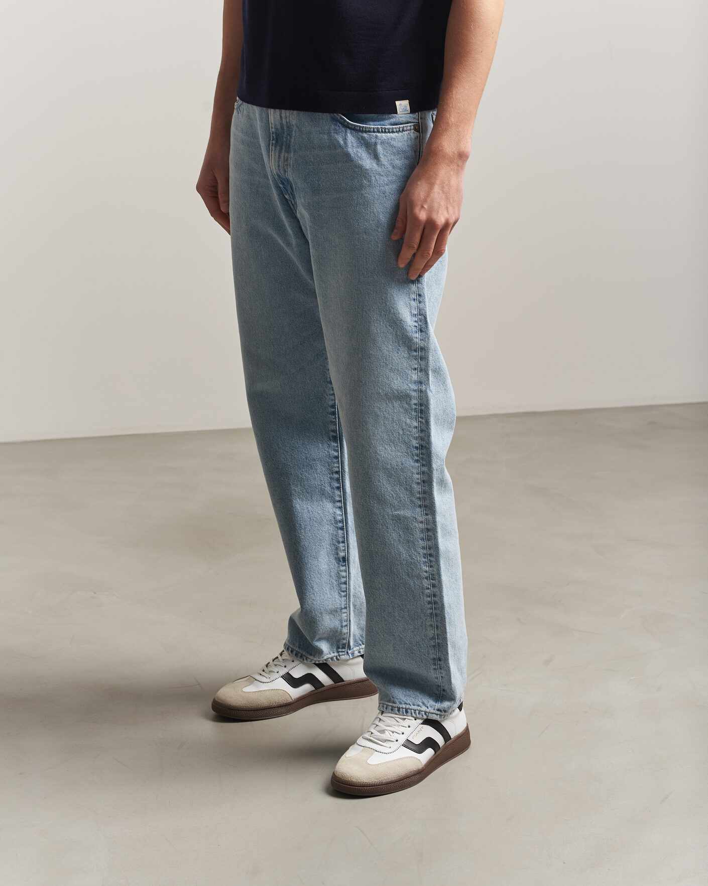 Herren | Sneaker | Gant | Cuzmo Leather/Suede Sneaker White/Black