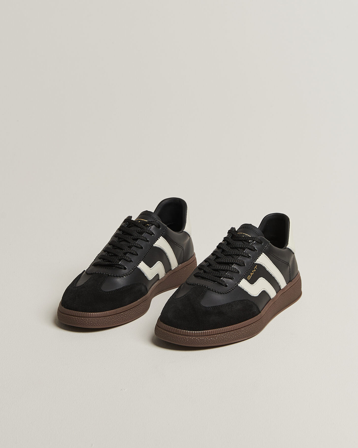 Herren | Sneaker | Gant | Cuzmo Leather/Suede Sneaker Black/White