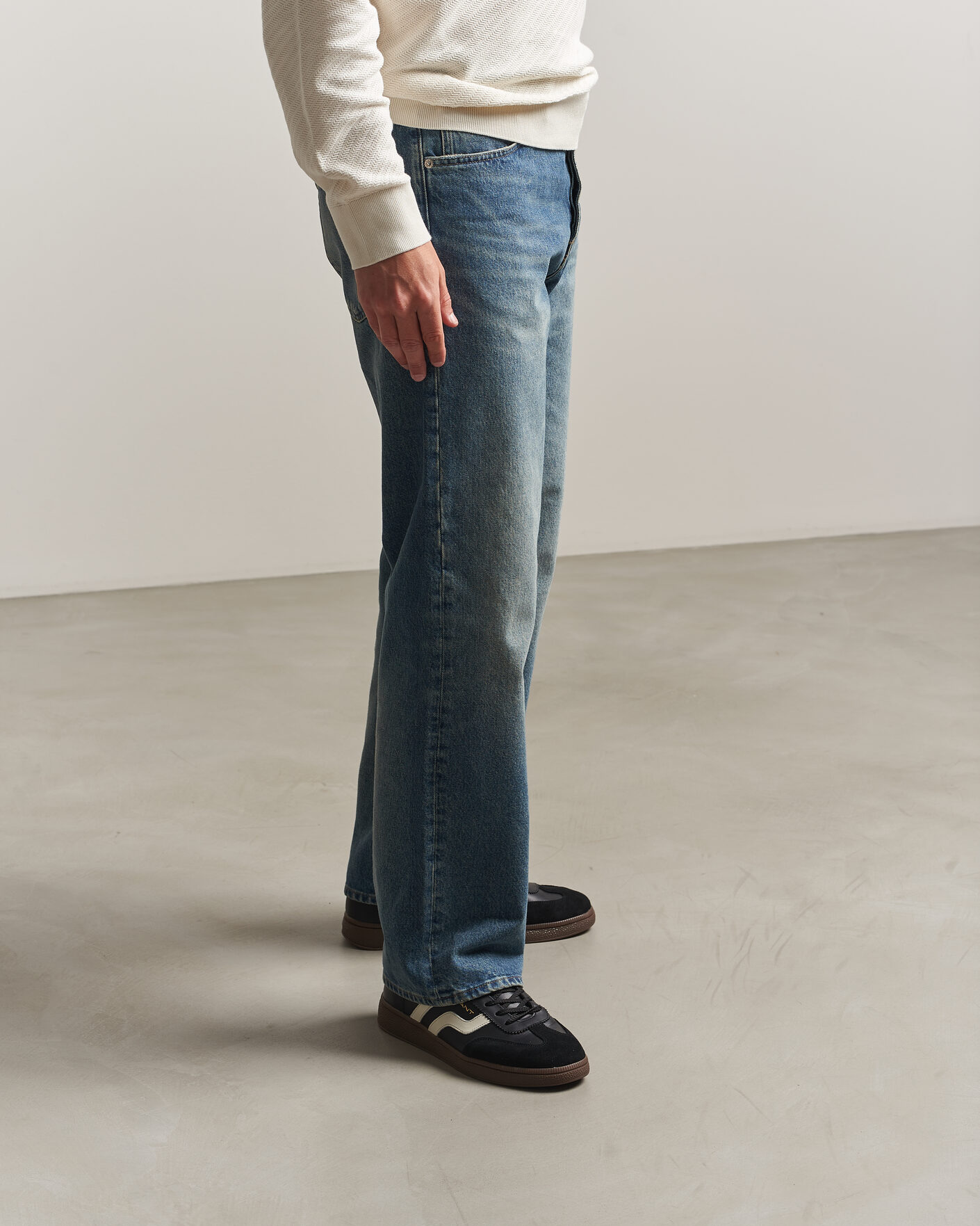 Herren | Sneaker | Gant | Cuzmo Leather/Suede Sneaker Black/White