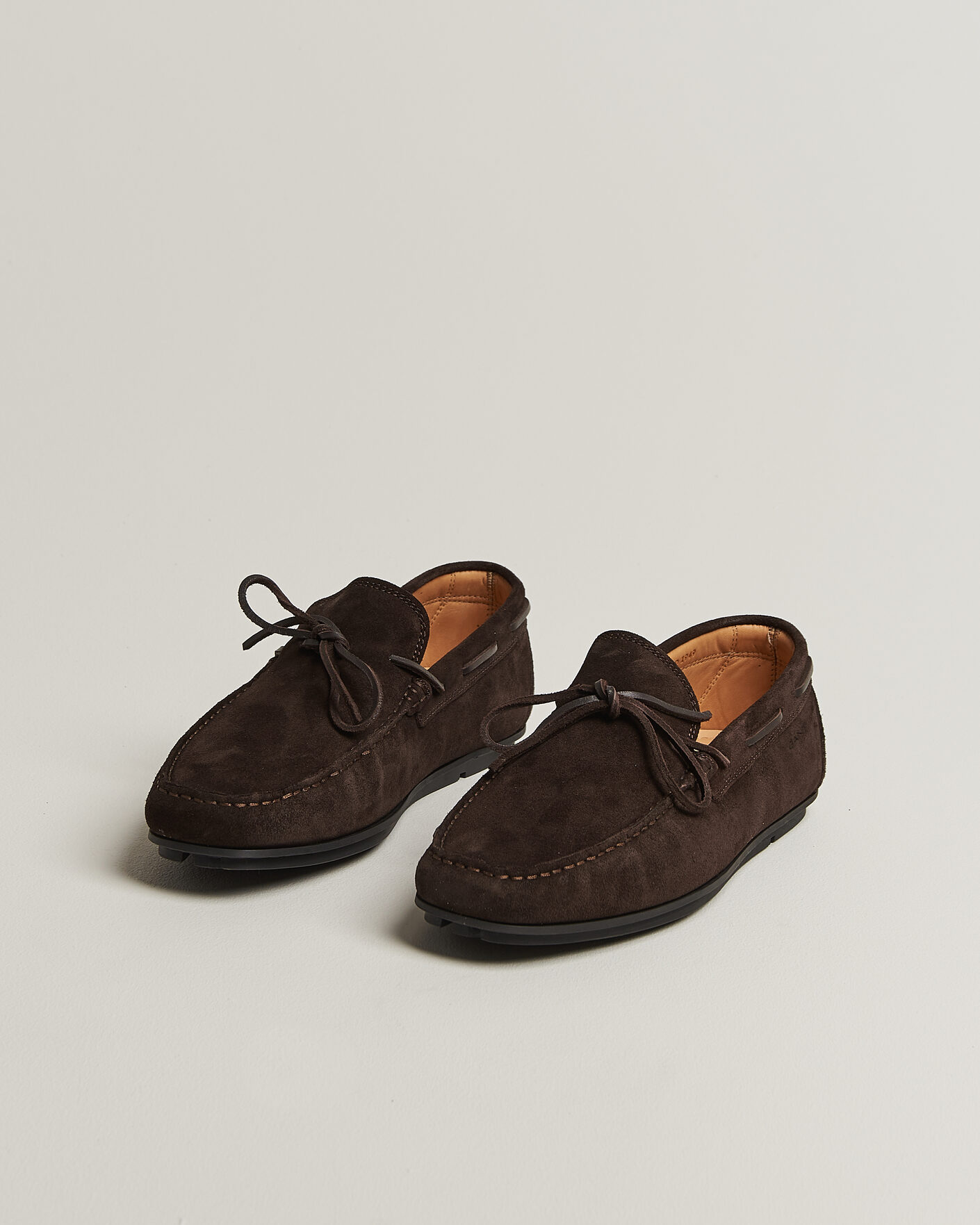 Herren | Mokassin | Gant | Wilmon Laced Suede Car Shoe Dark Brown