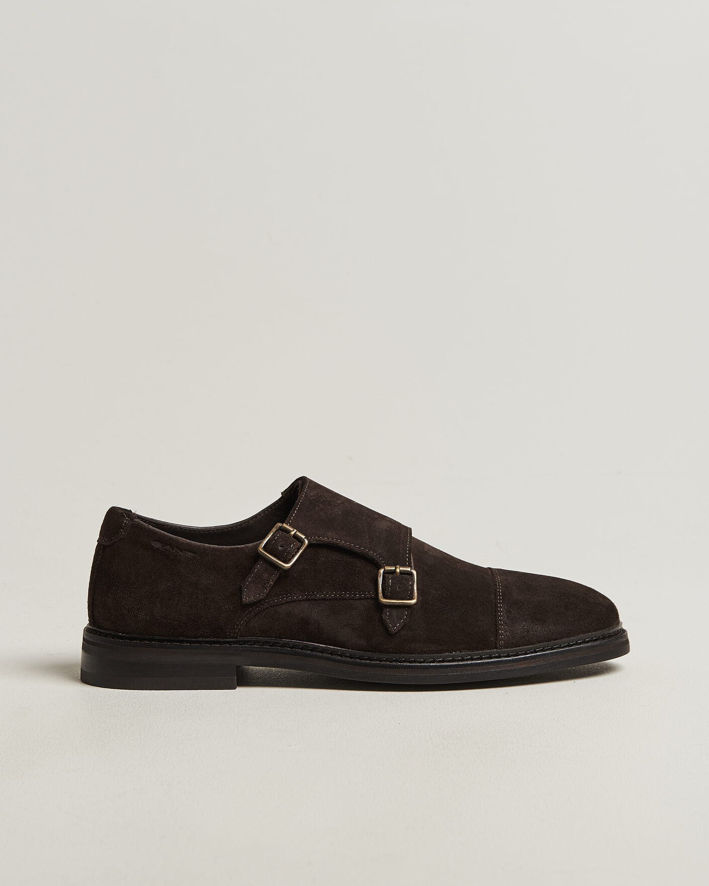 Herren | Monkstrap | Gant | Bidford Suede Double Monkstrap Dark Brown