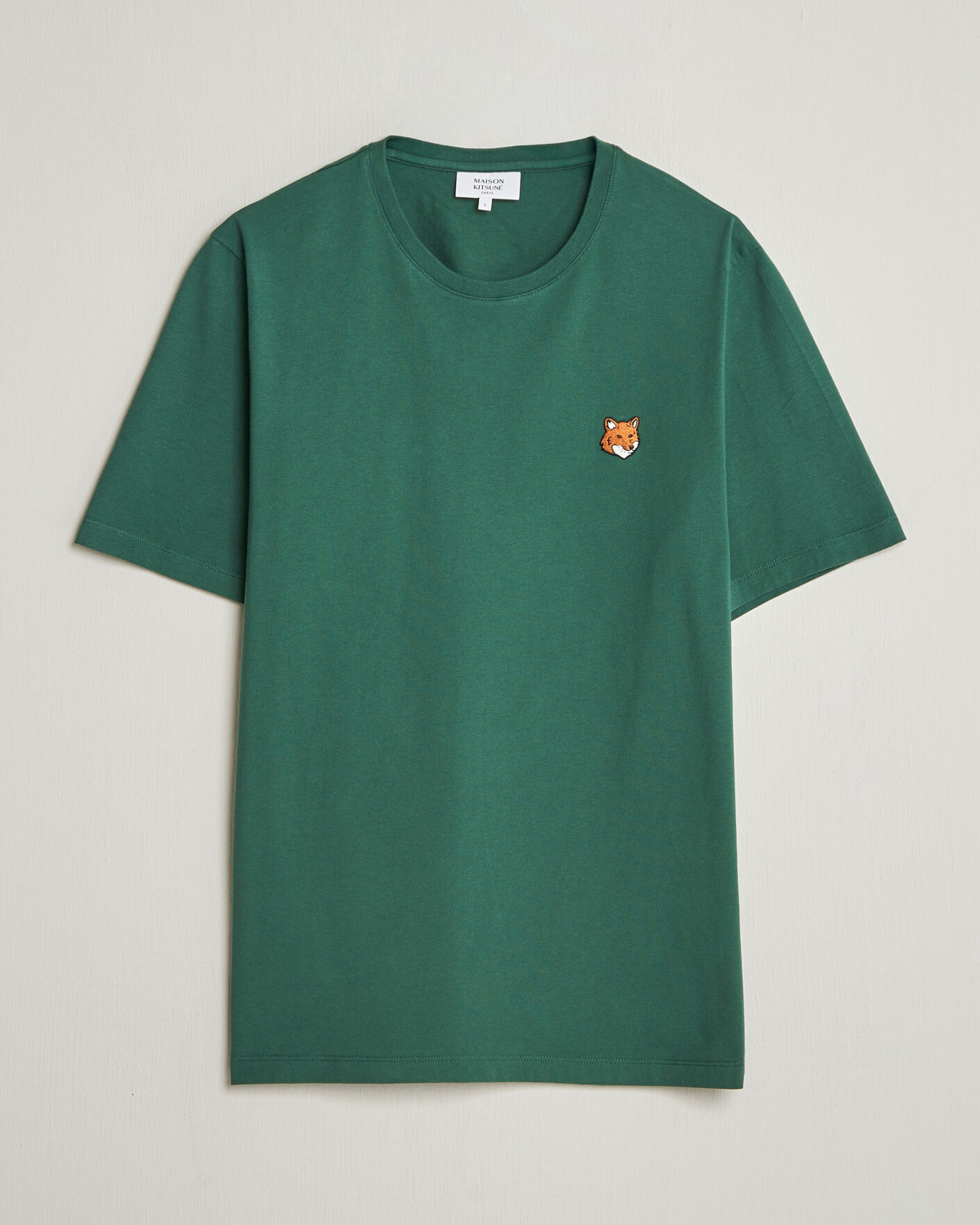 Herren | T-Shirts | Maison Kitsuné | Fox Head T-Shirt Bottle Green