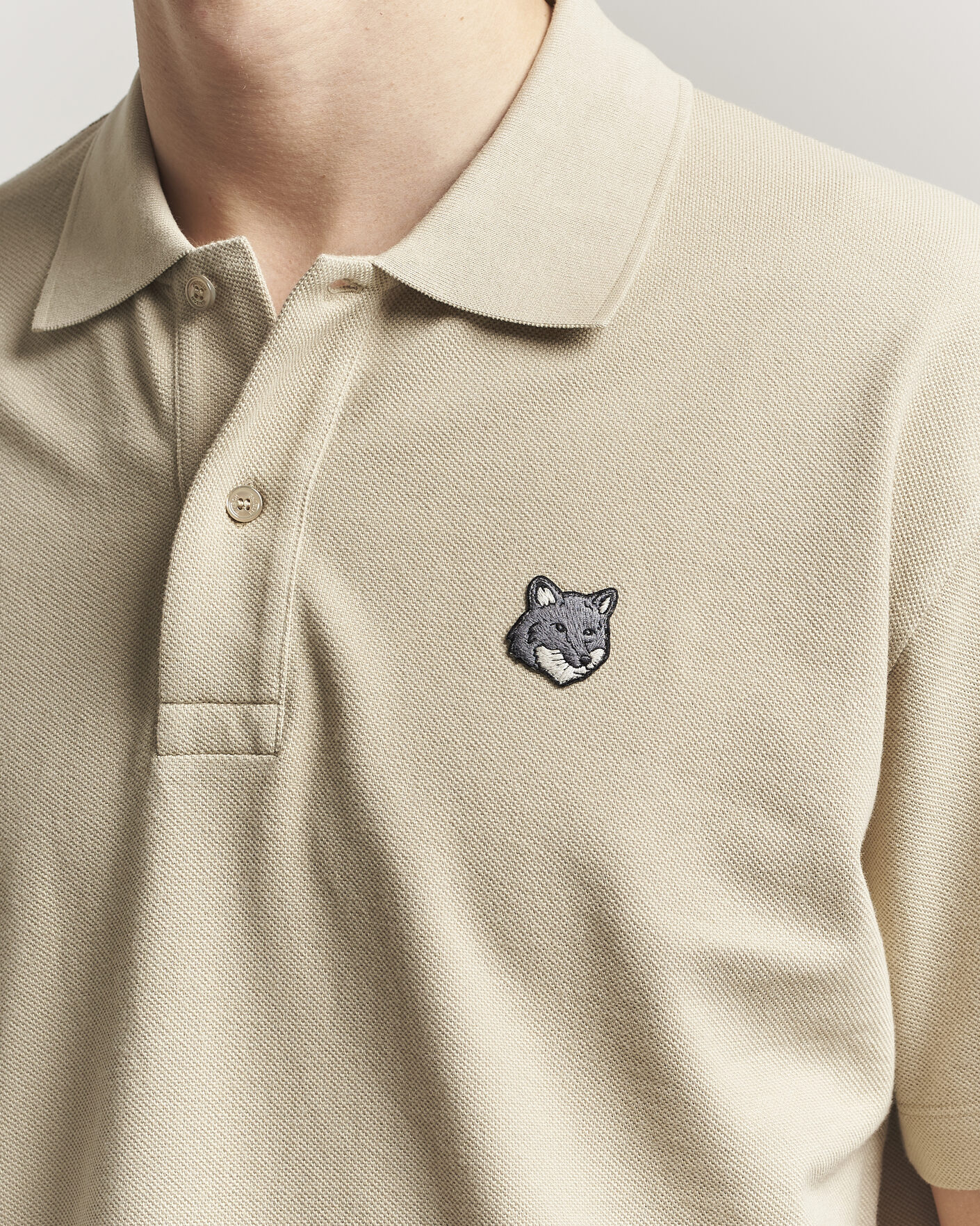 Herren | Poloshirts | Maison Kitsuné | Bold Fox Head Polo Tea Leaf