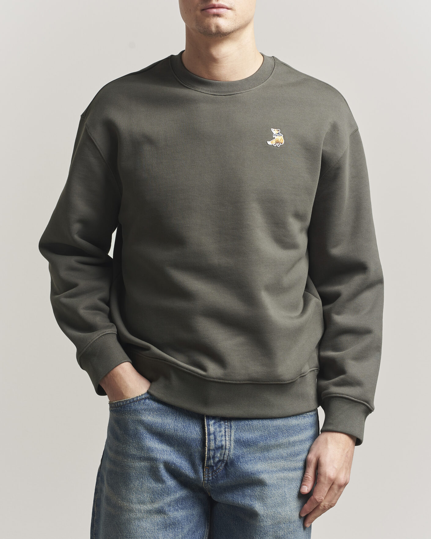 Herren | Pullover | Maison Kitsuné | Dreaming Fox Sweatshirt Beluga