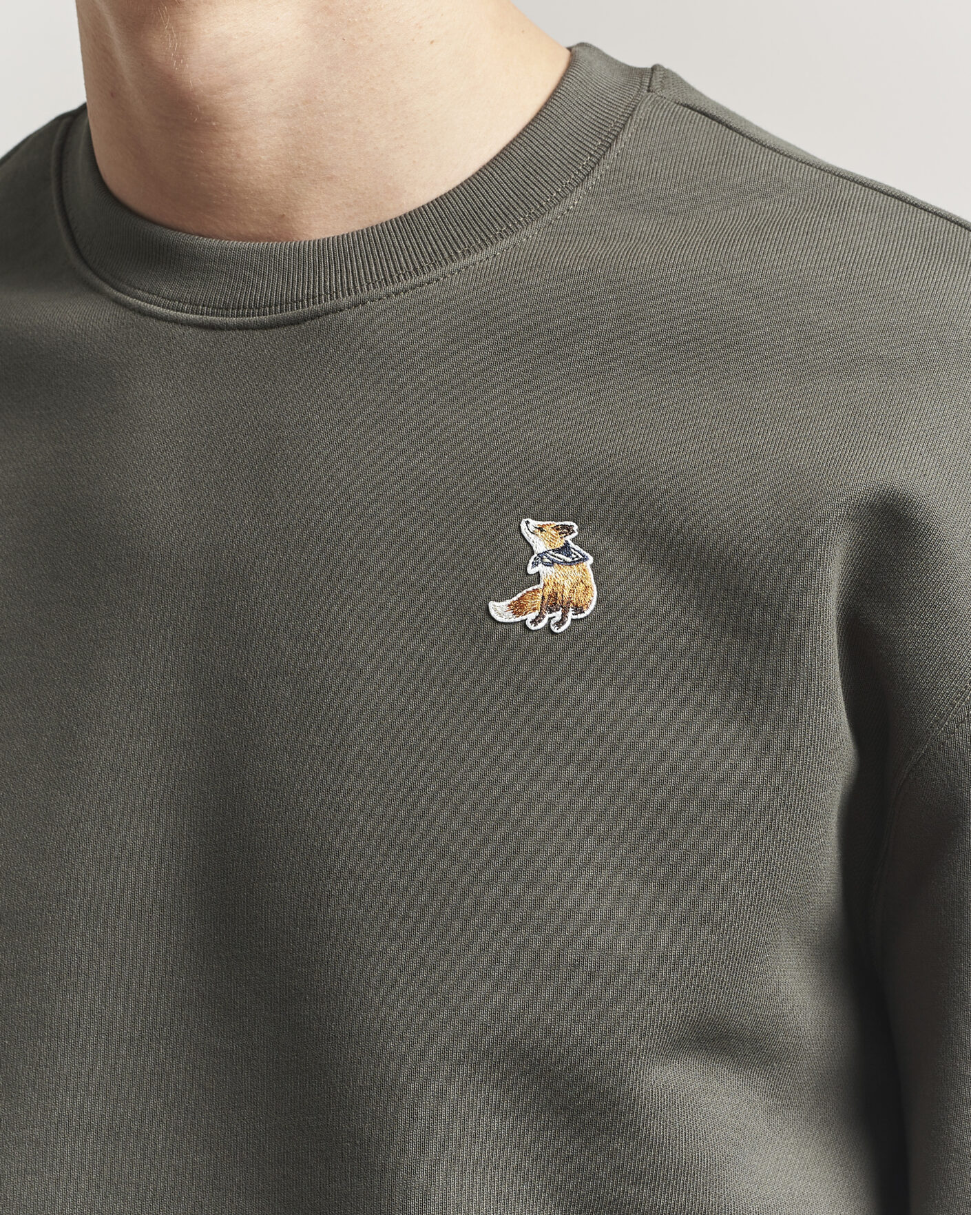 Herren | Pullover | Maison Kitsuné | Dreaming Fox Sweatshirt Beluga