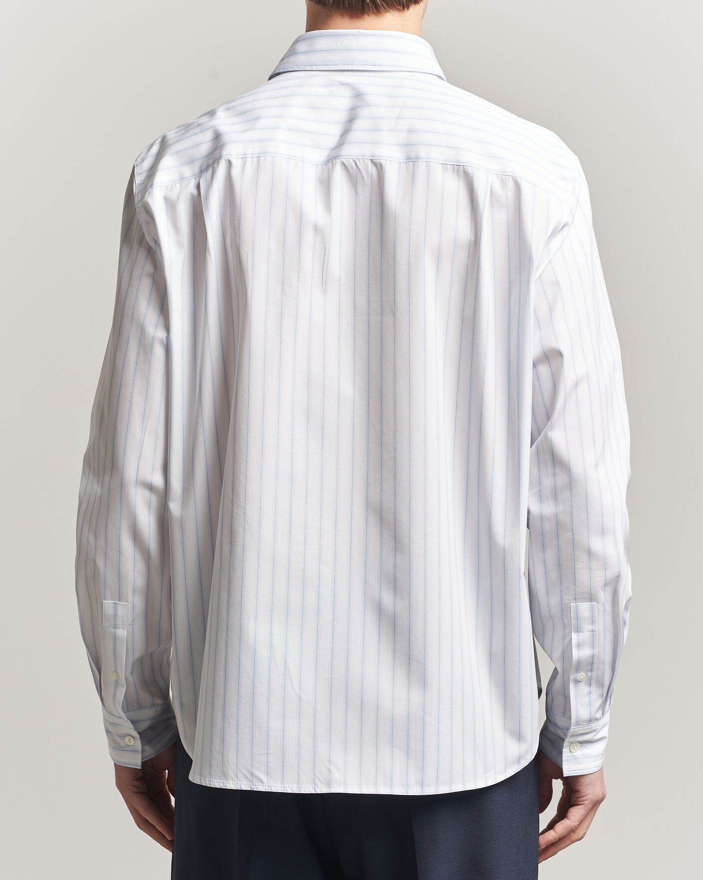 Herren | Hemden | Maison Kitsuné | Casual Striped Shirt Blue/White