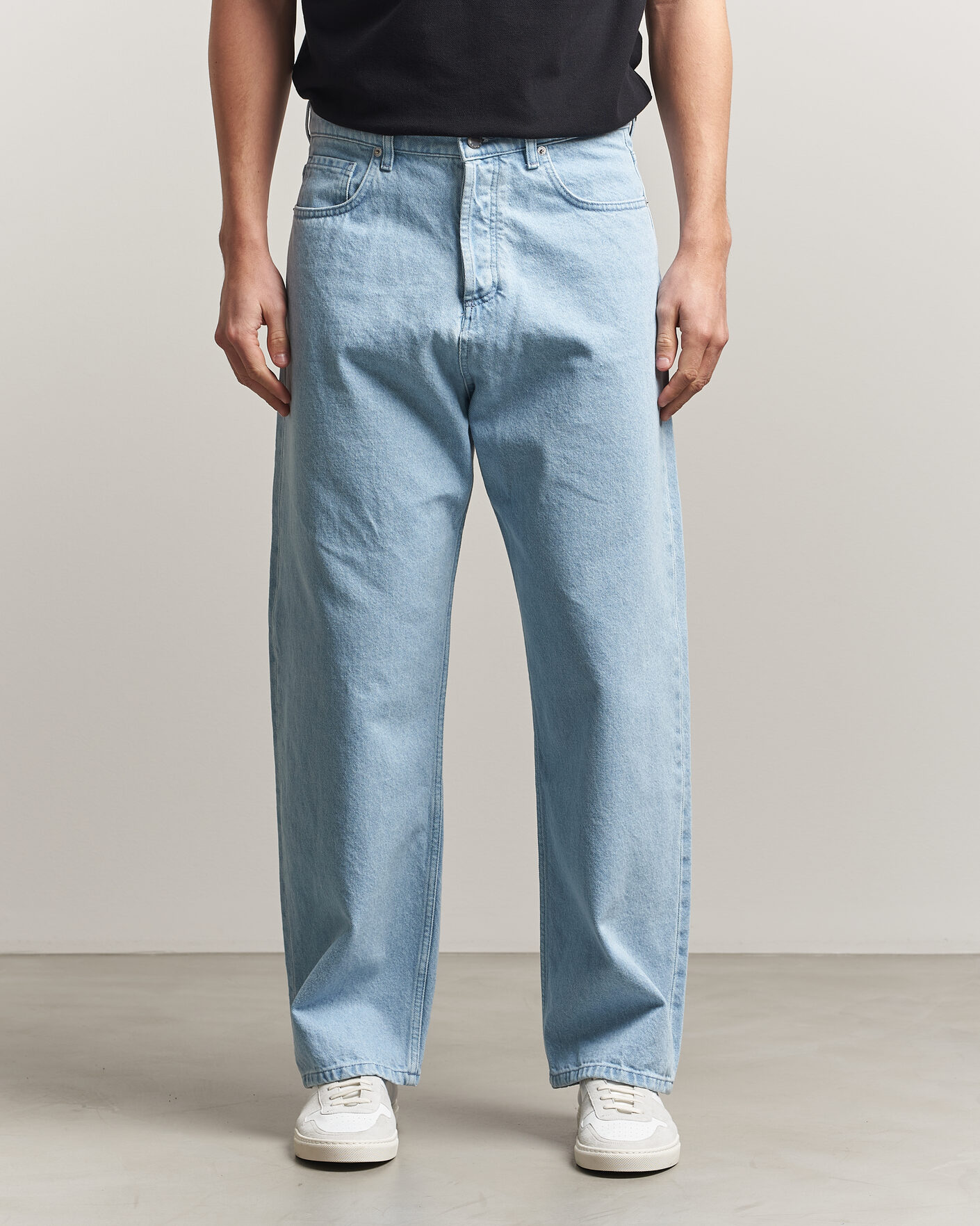 Herren | Jeans | Maison Kitsuné | Wide Fit Jeans Light Washed Indigo