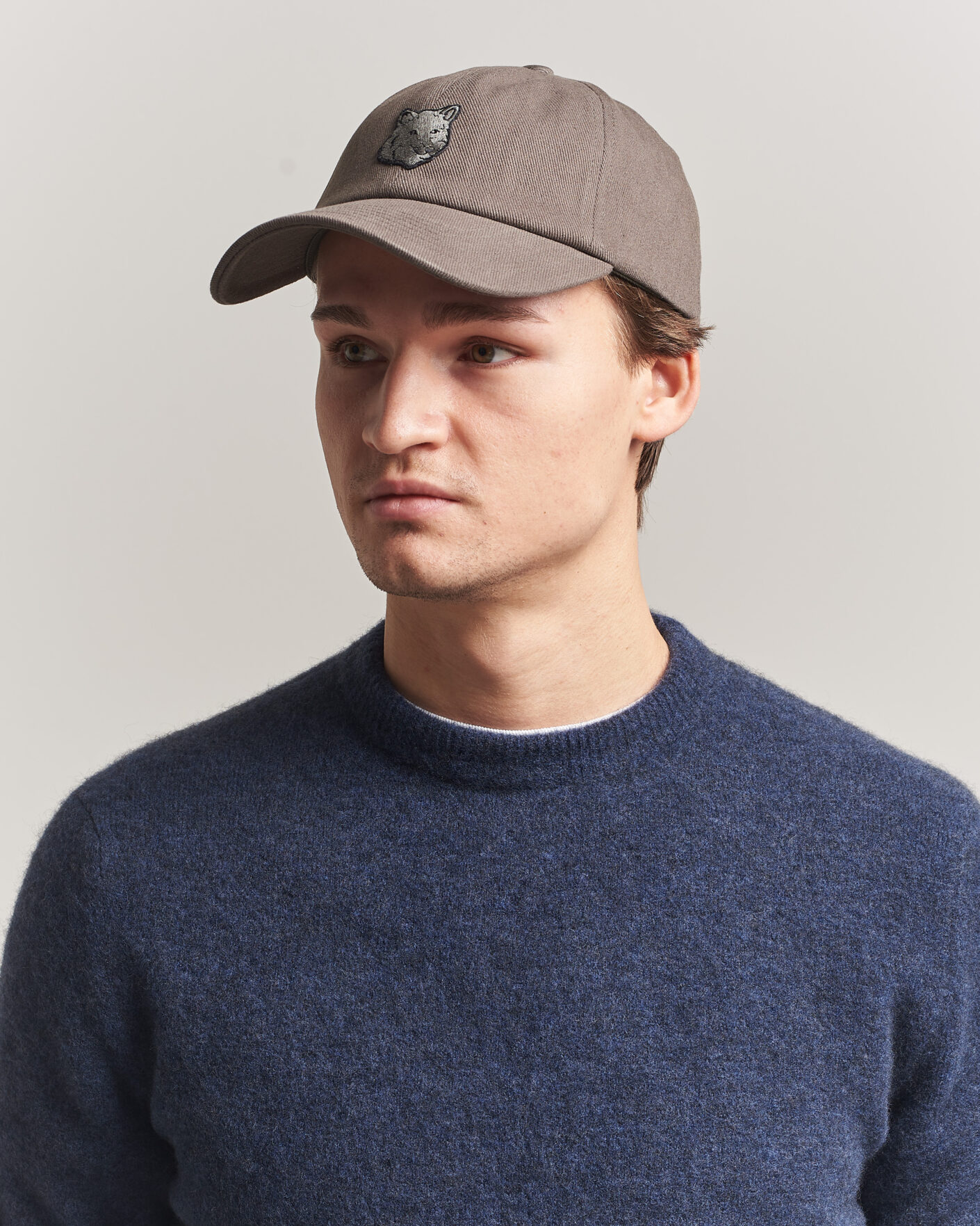 Herren | Hüte & Mützen | Maison Kitsuné | Tonal Fox Head Cap Beluga