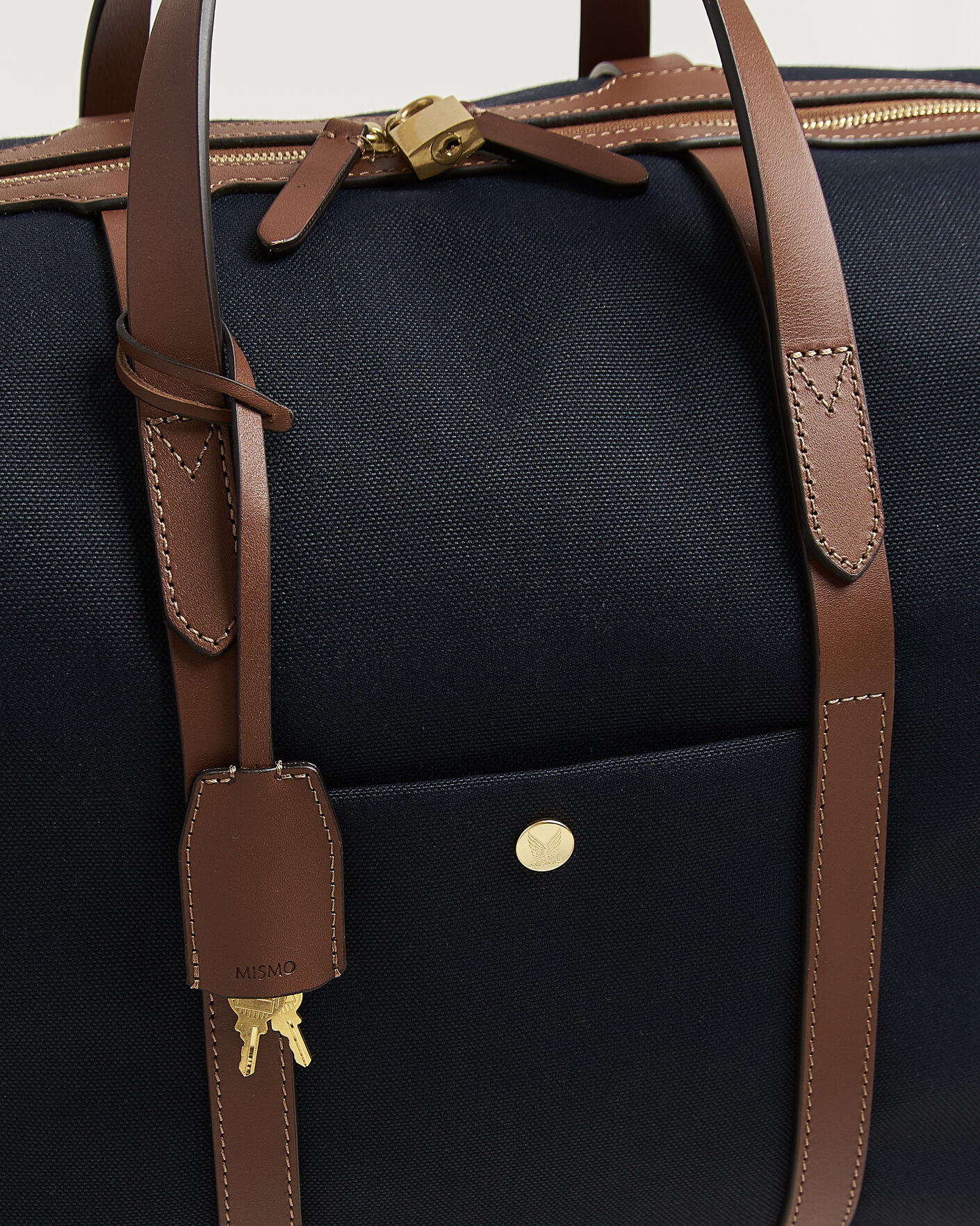 Herren | Taschen | Mismo | M/S Avail 48h Nylon Weekendbag Deep Sea Blue/Cuoio