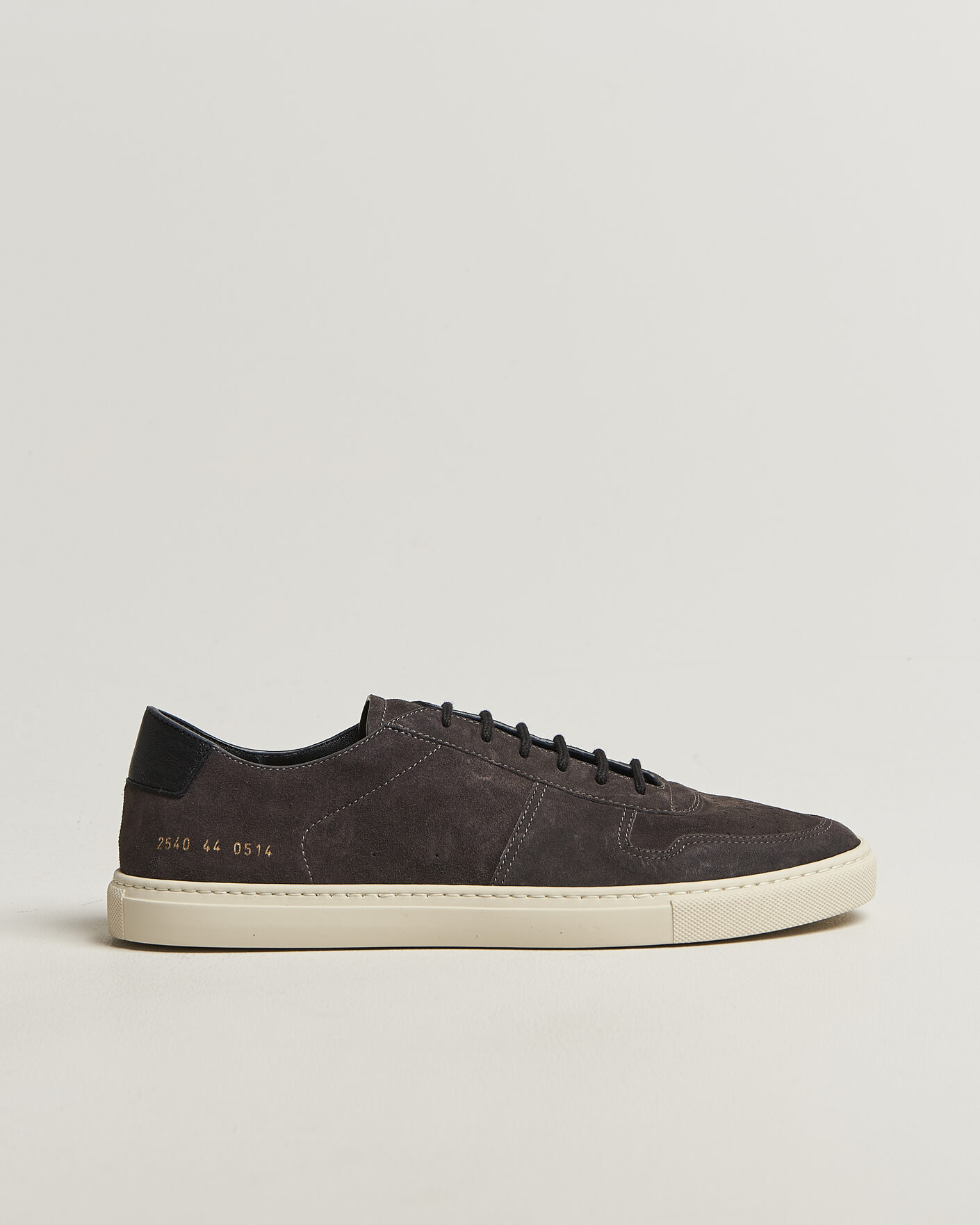 Herren | Sneaker | Common Projects | BBall Slim Deconstructed Suede Sneaker Off Black