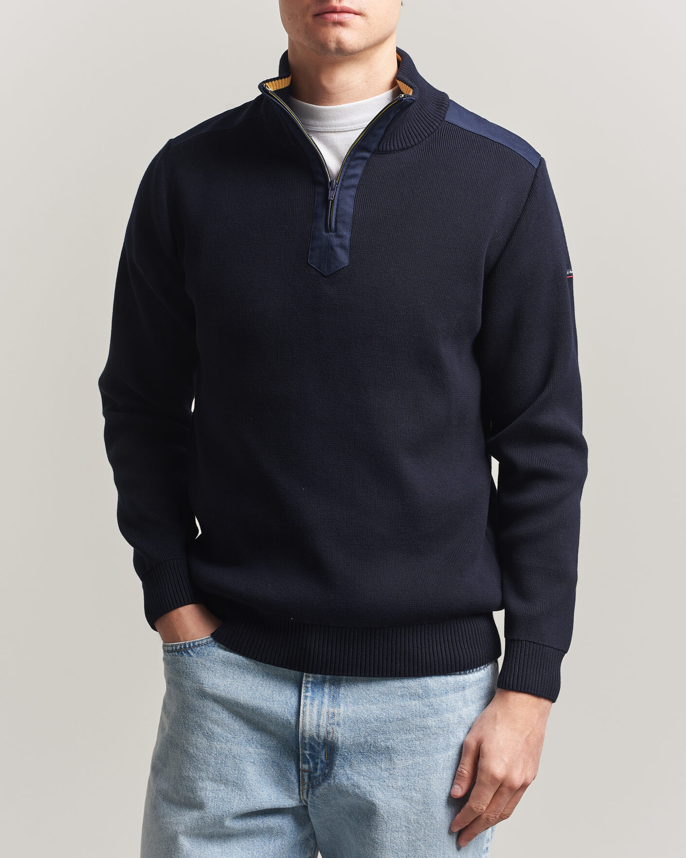 Herren | Pullover | Armor-lux | Workwear Half Zip Marine Deep